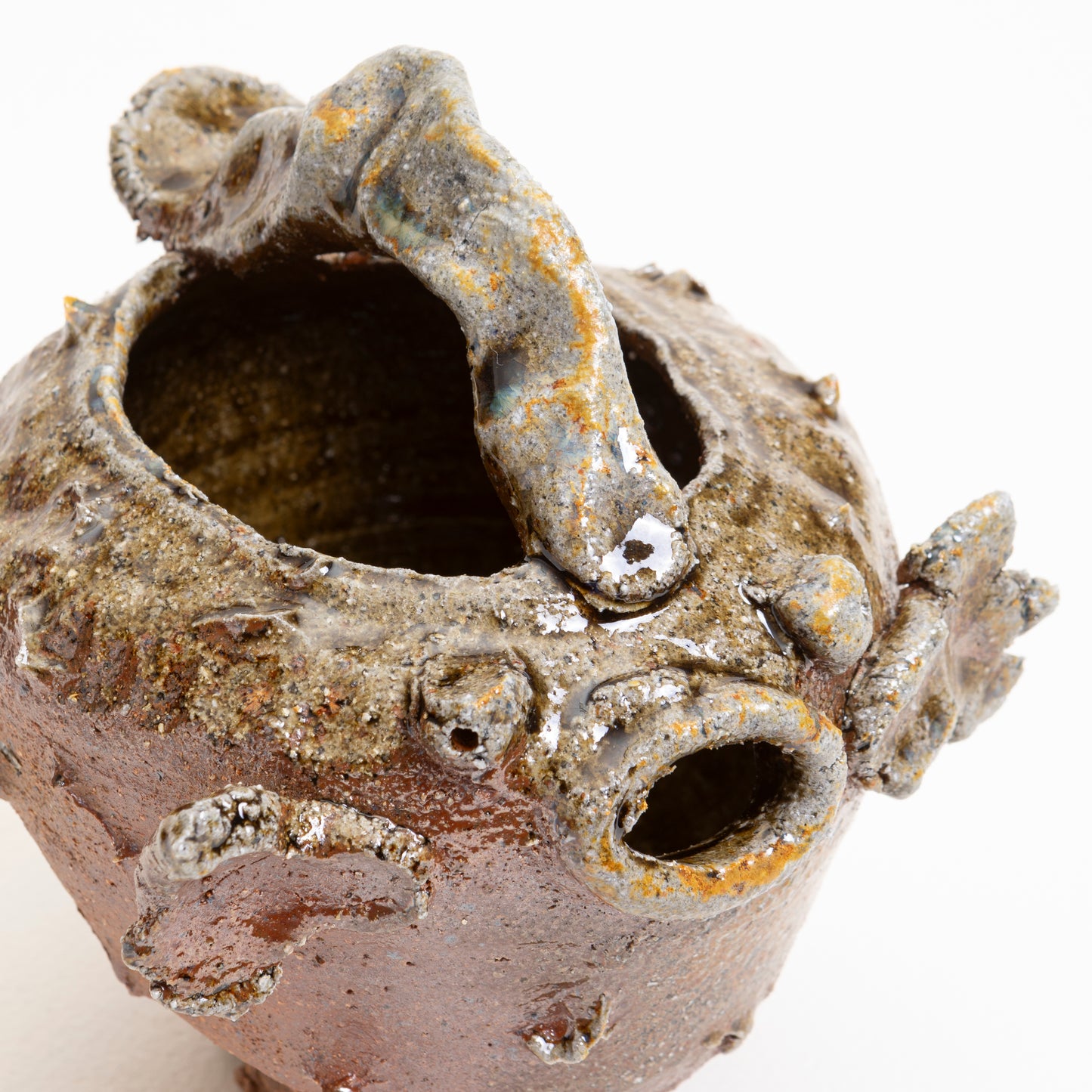 Large Wood Fired Puffer Fish Pourer