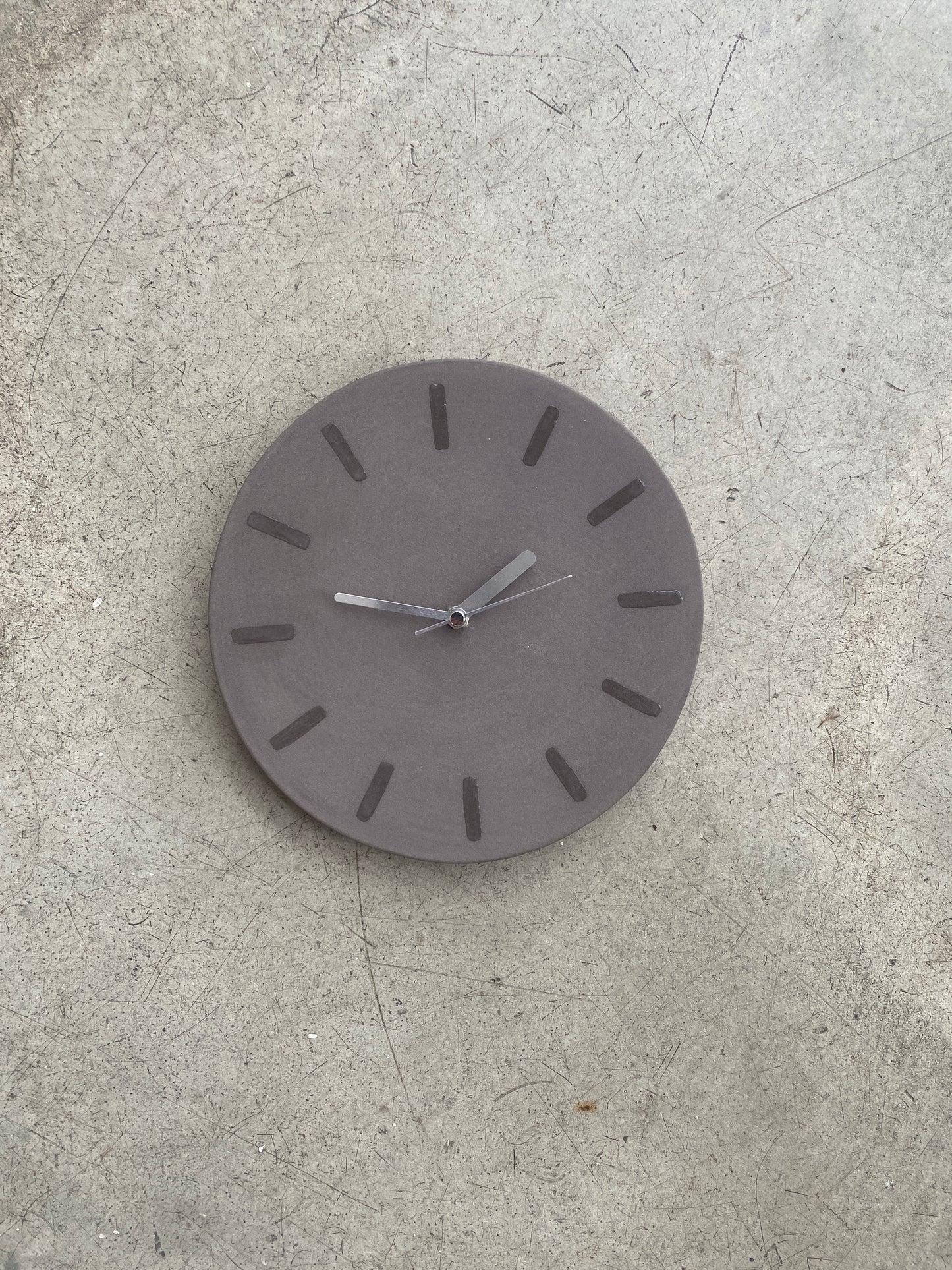 Stoneware Wall Clock
