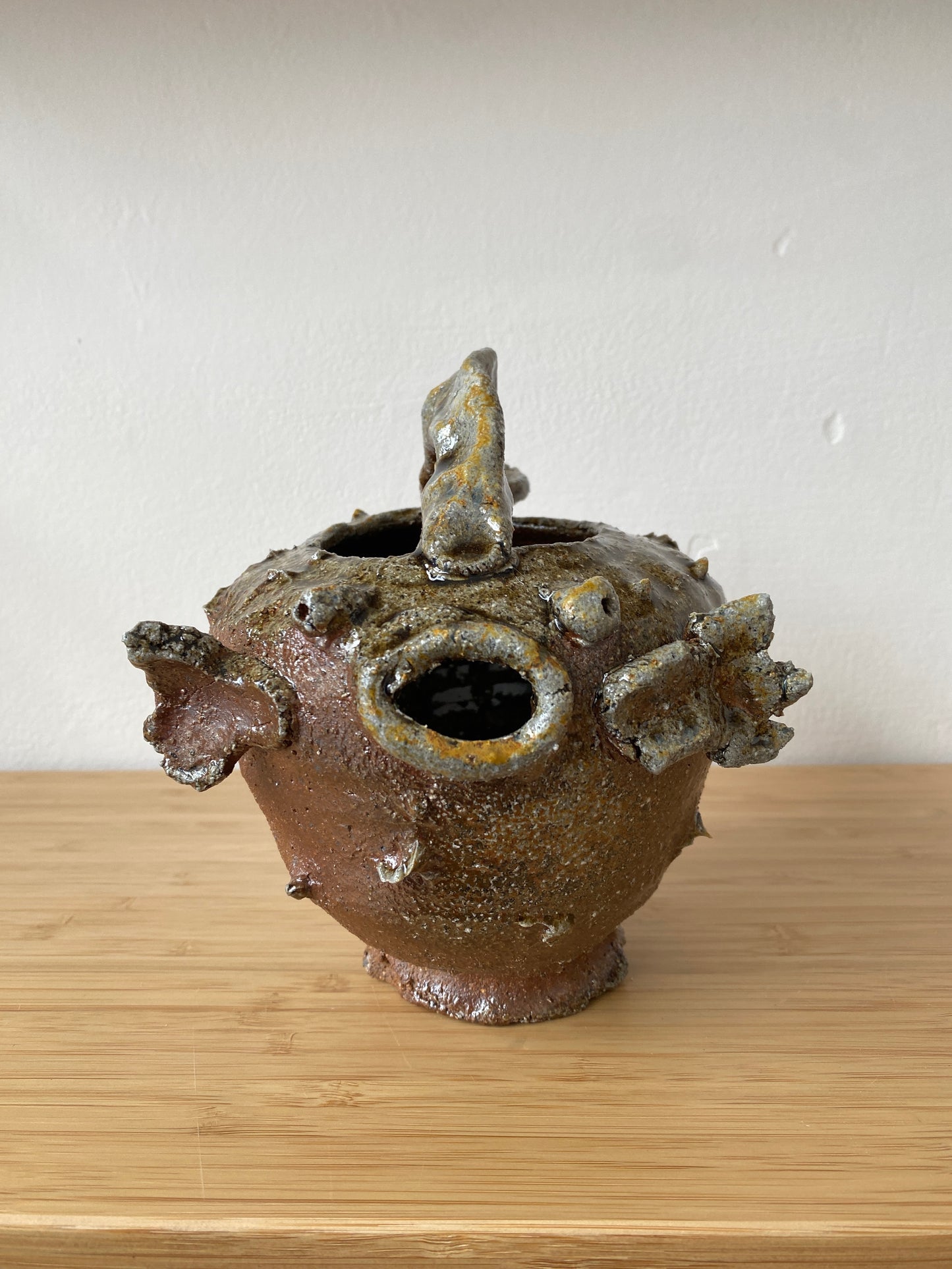 Large Wood Fired Puffer Fish Pourer