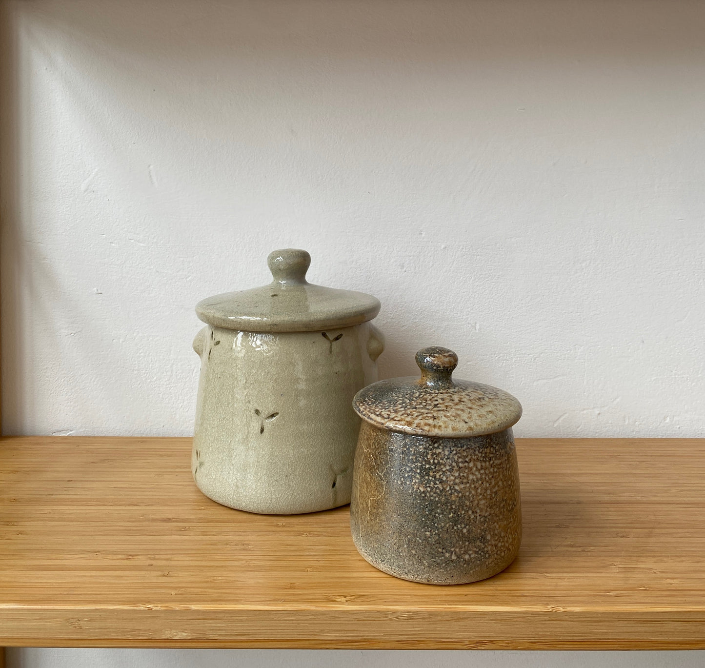 Wood Fired Lidded Jars