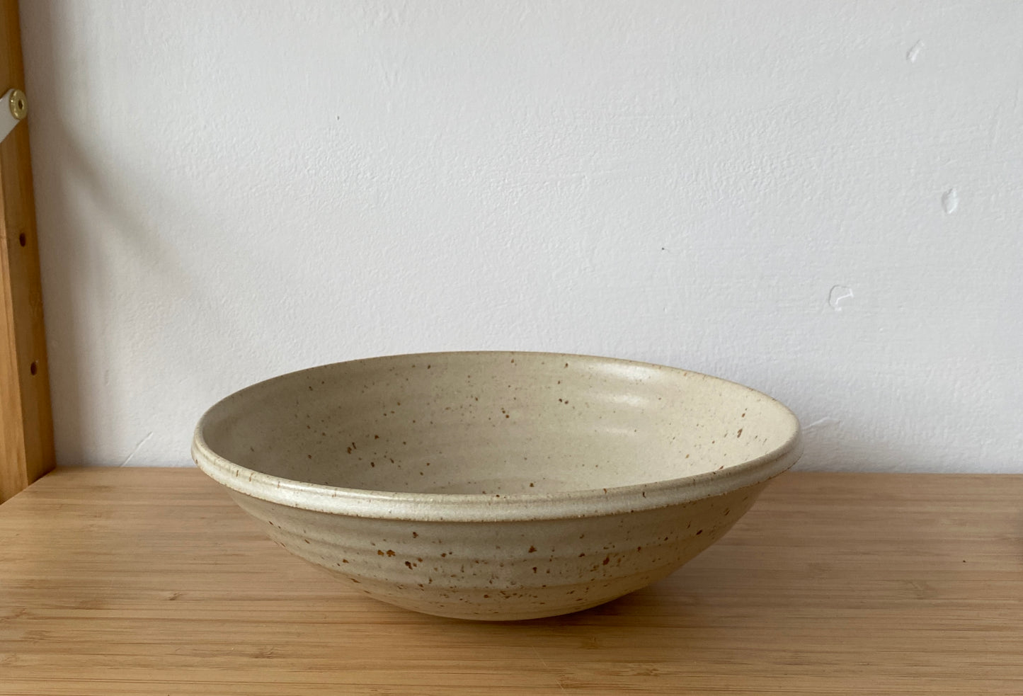 Flecked Cream Pasta Bowl