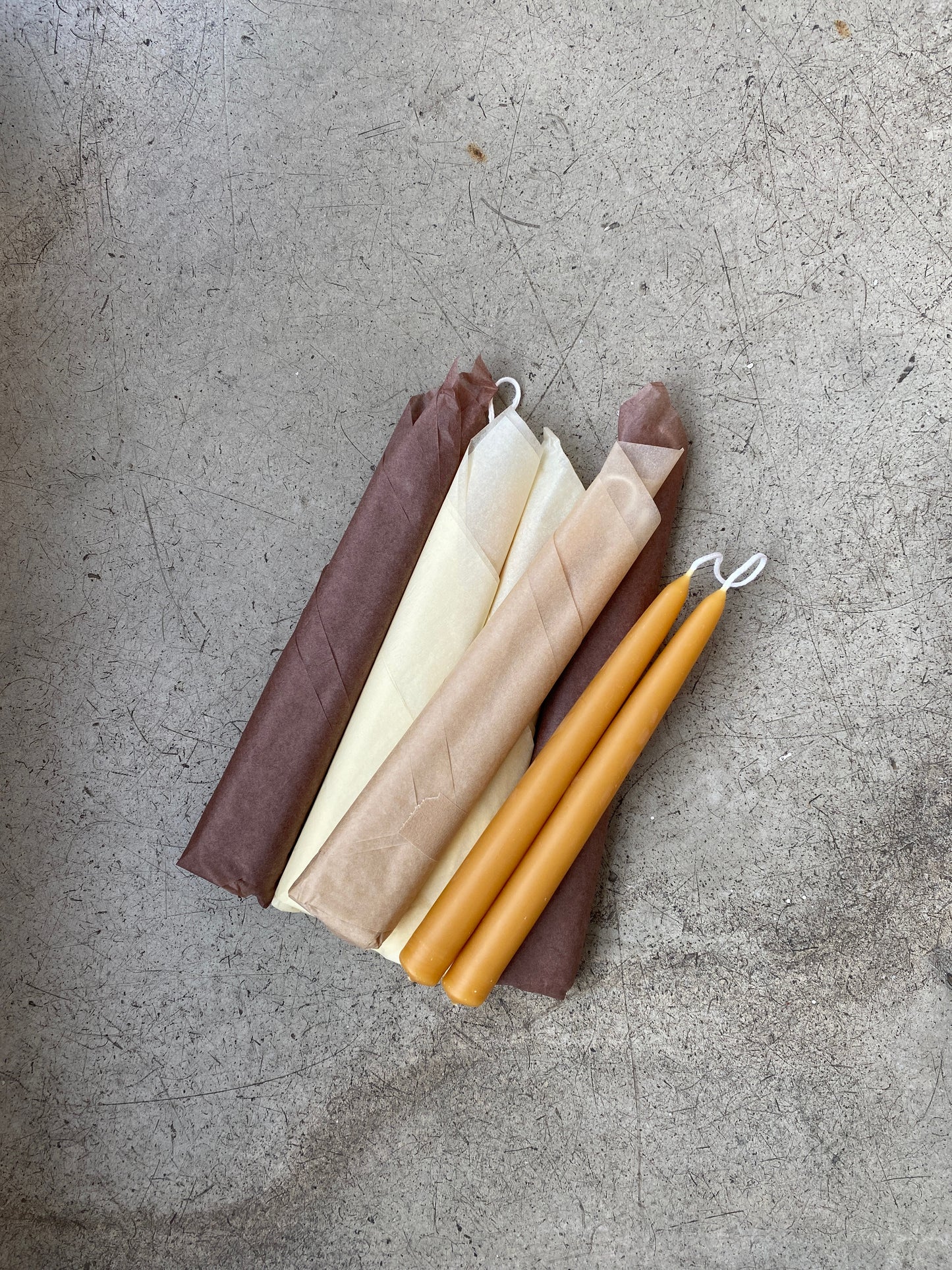 Beeswax Dinner Candles