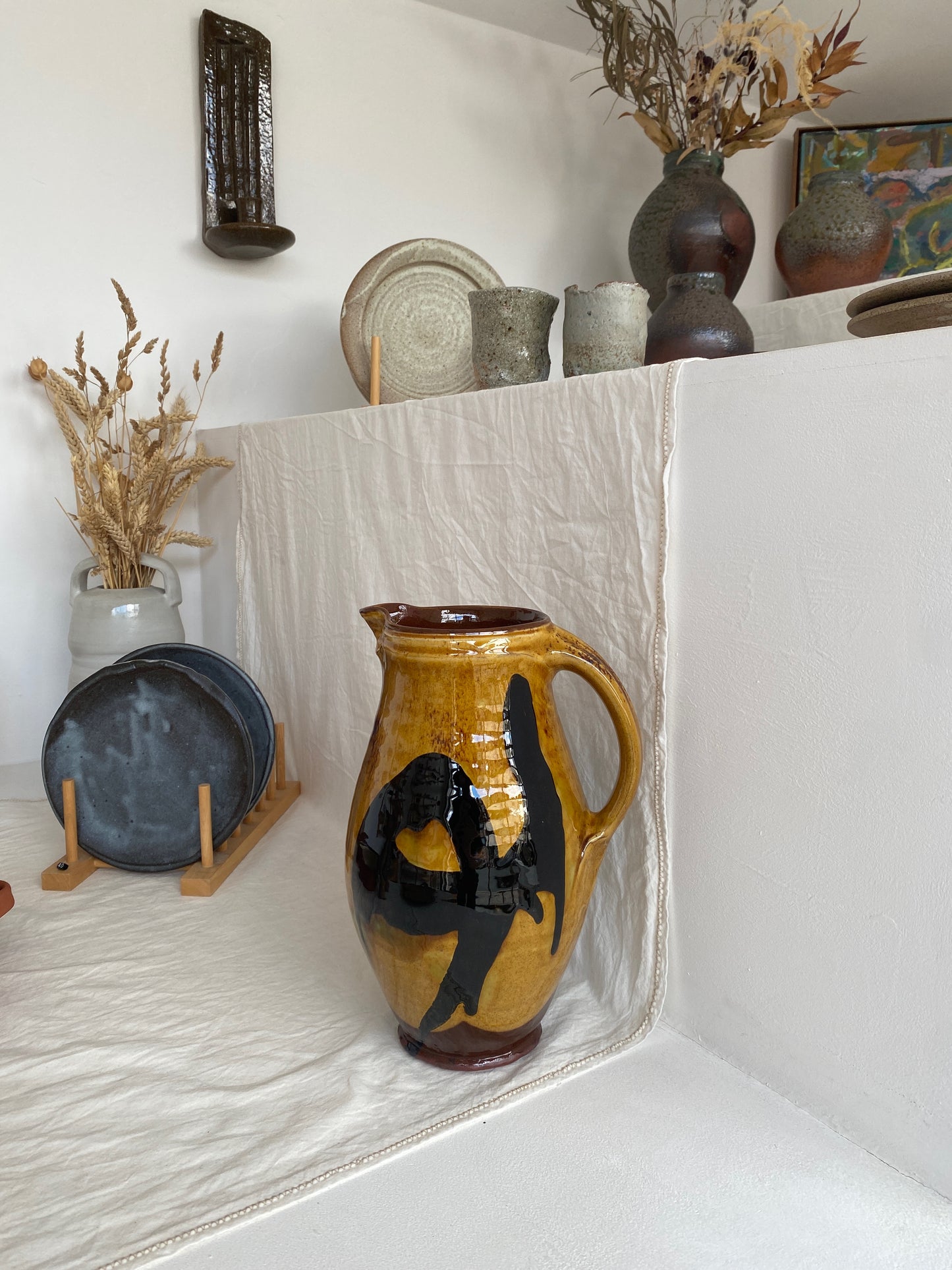 Large Slipware Jug