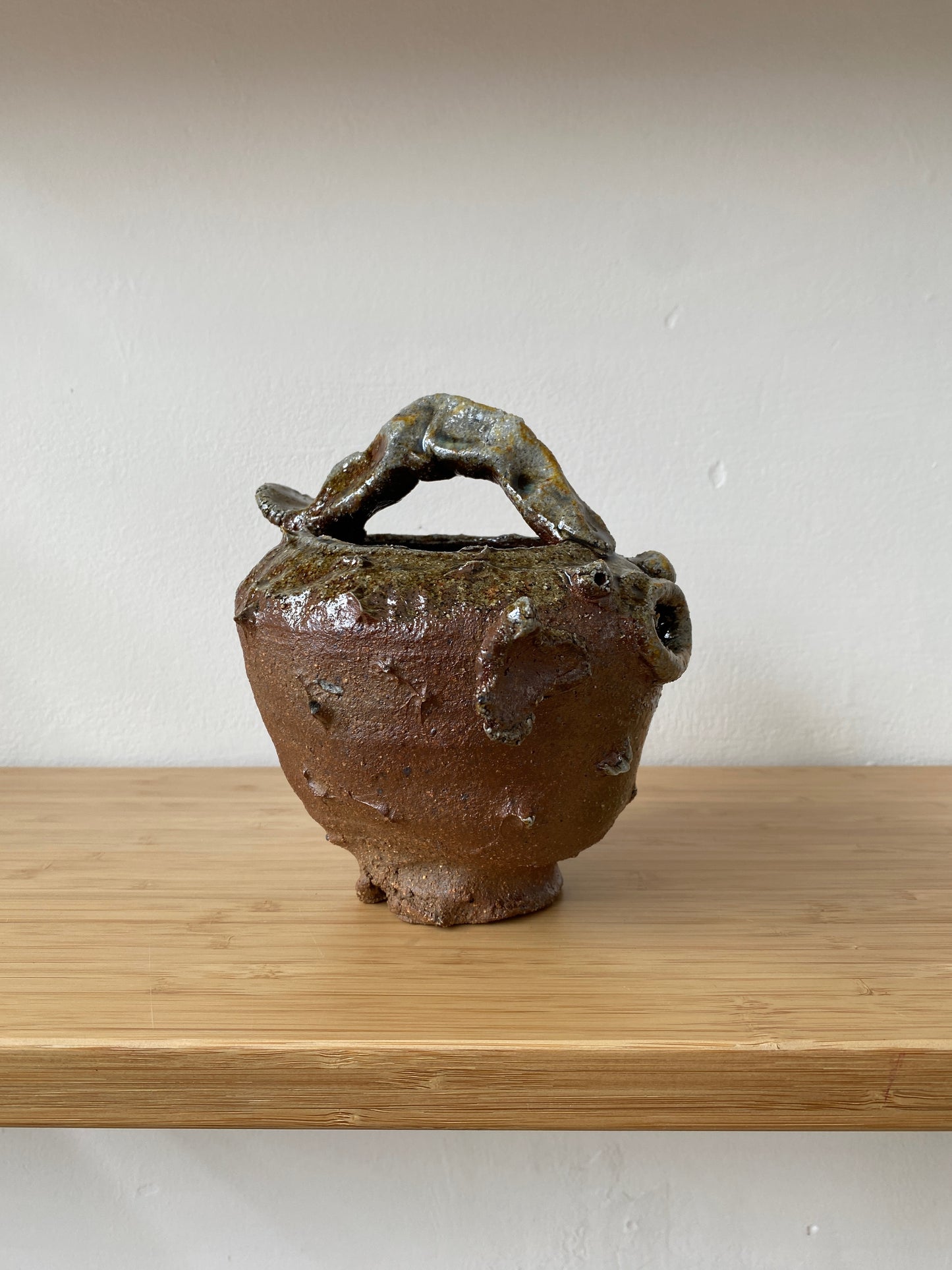 Large Wood Fired Puffer Fish Pourer