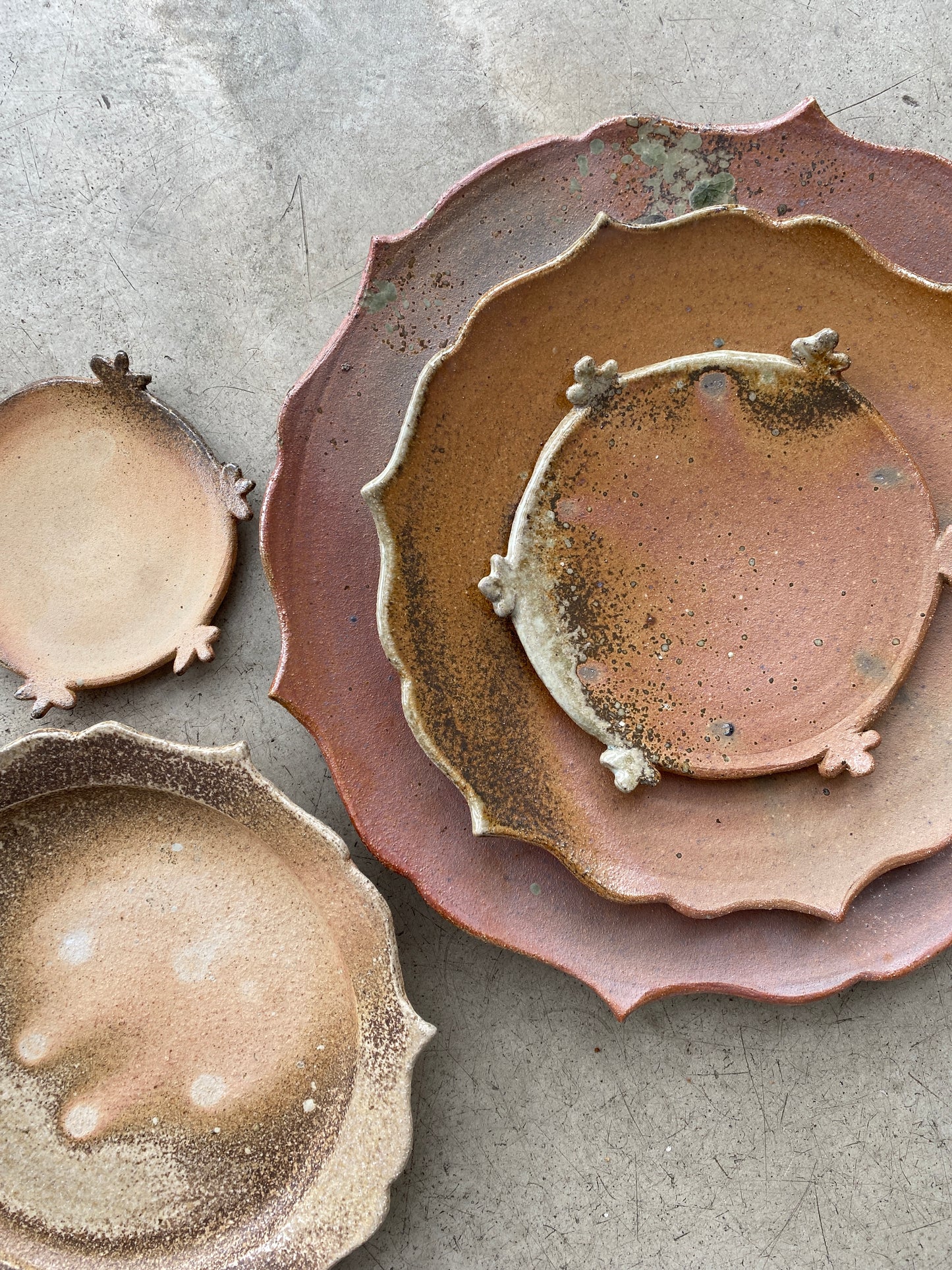 Wood Fired Carved Plates