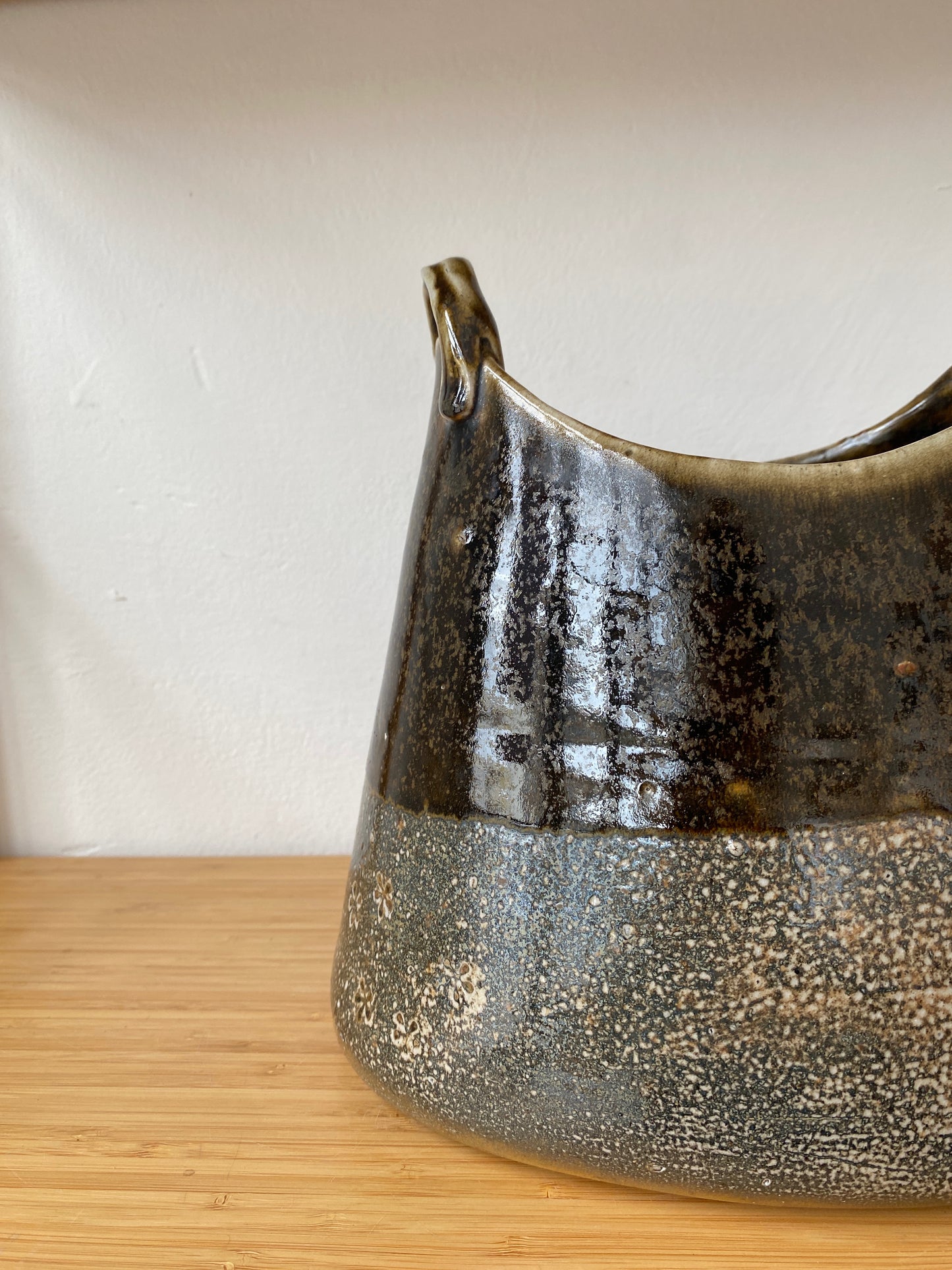 Wood Fired Basket Vase