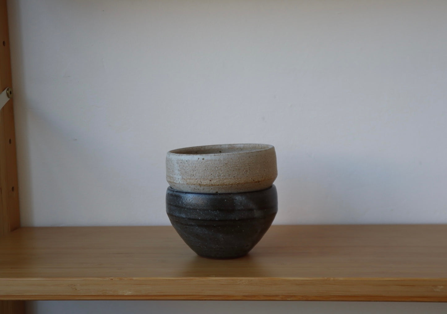 White & Black/Blue Porridge Bowls