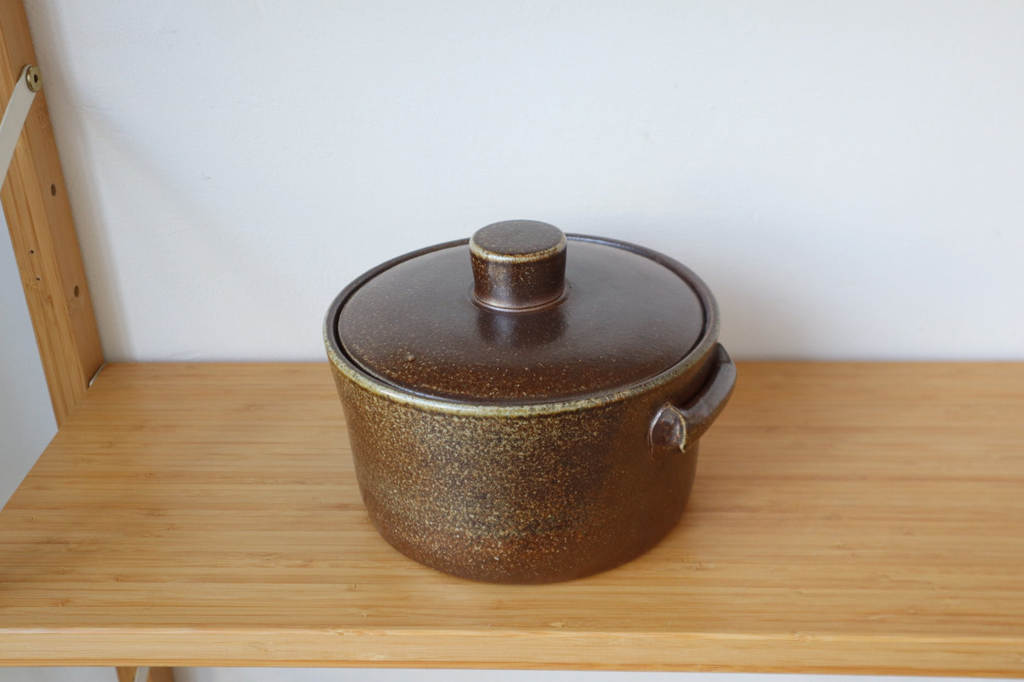 Salt Fired Lidded Casserole Pot