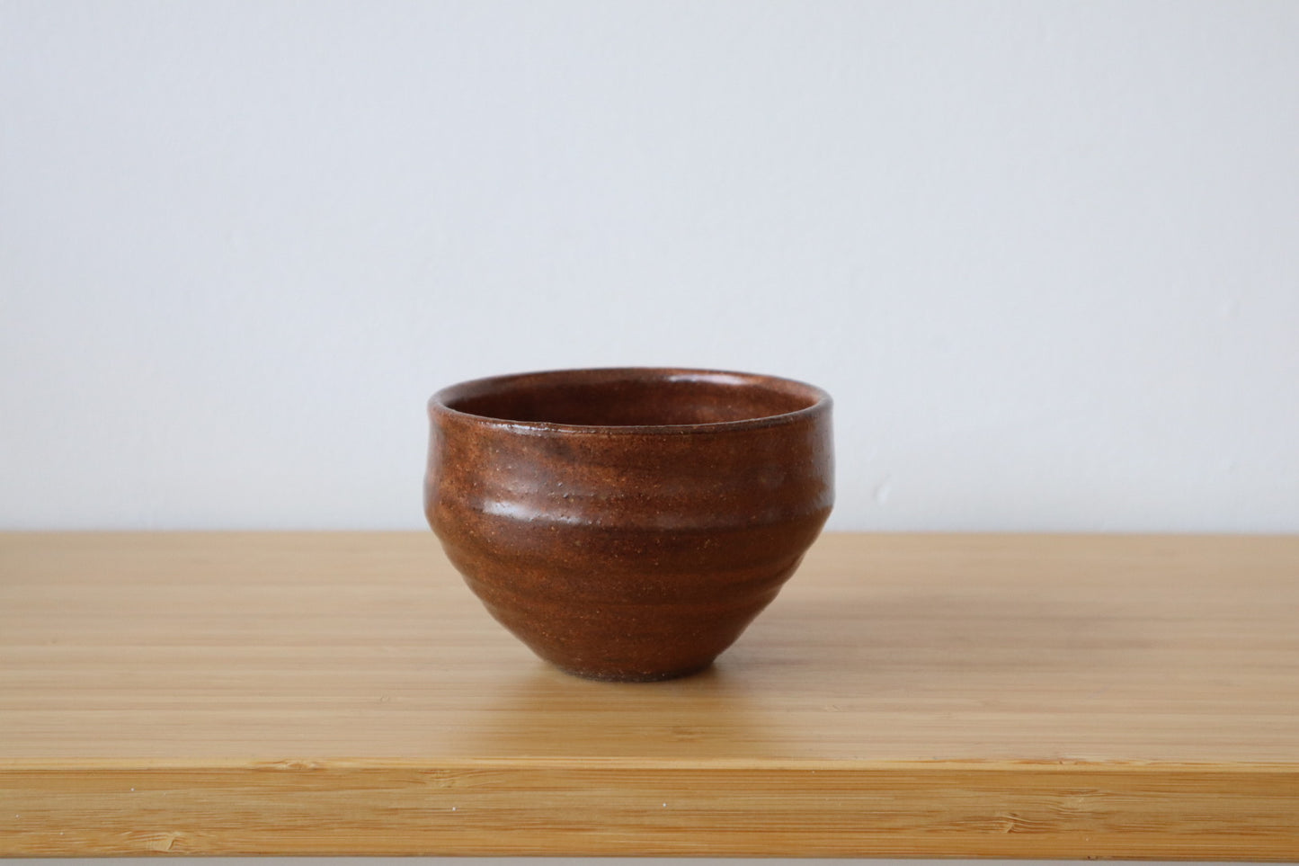 Rust And White Coffee Bowl