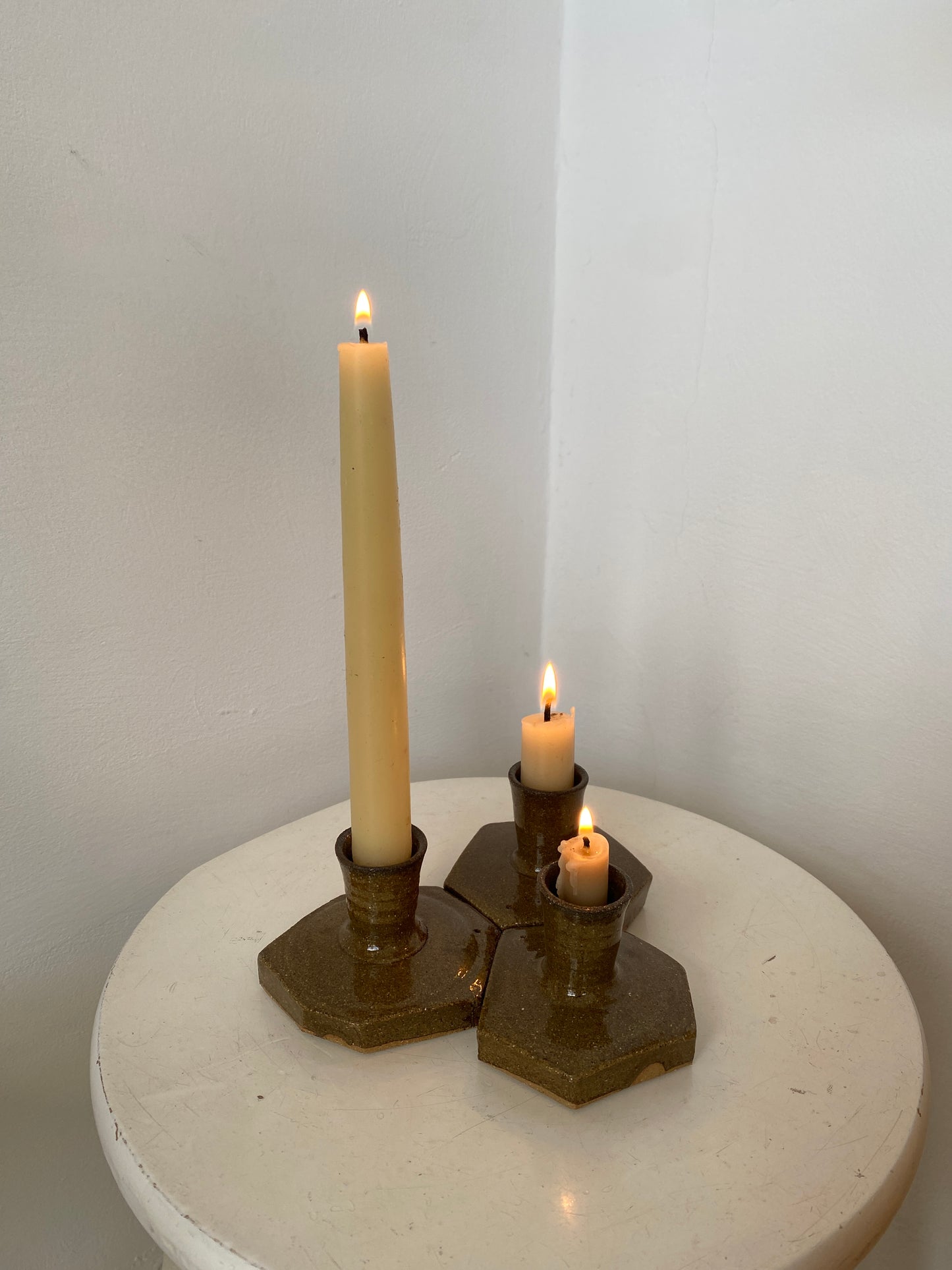 Trio of Candleholders