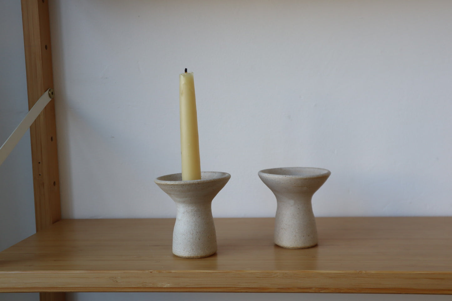 Black/Blue & White Candlestick Holder