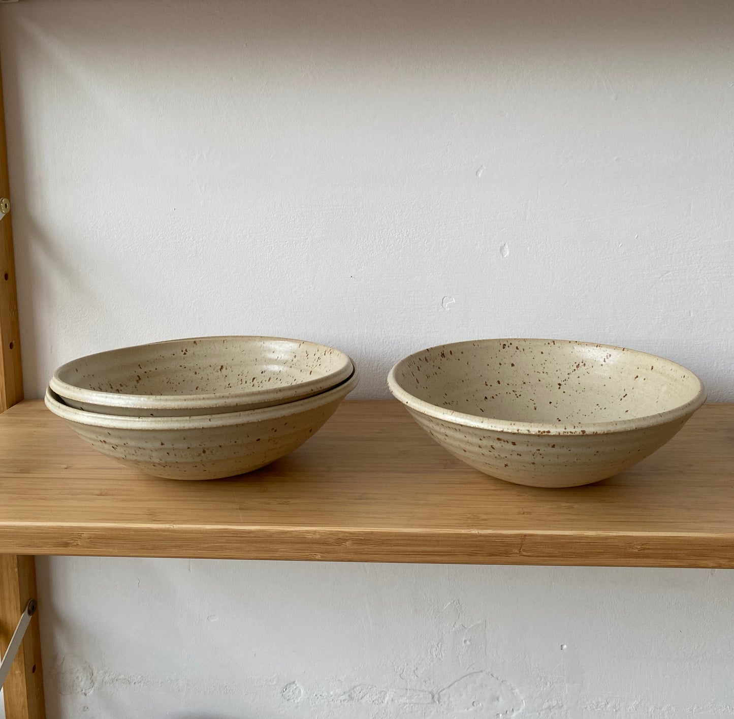 Flecked Cream Pasta Bowl