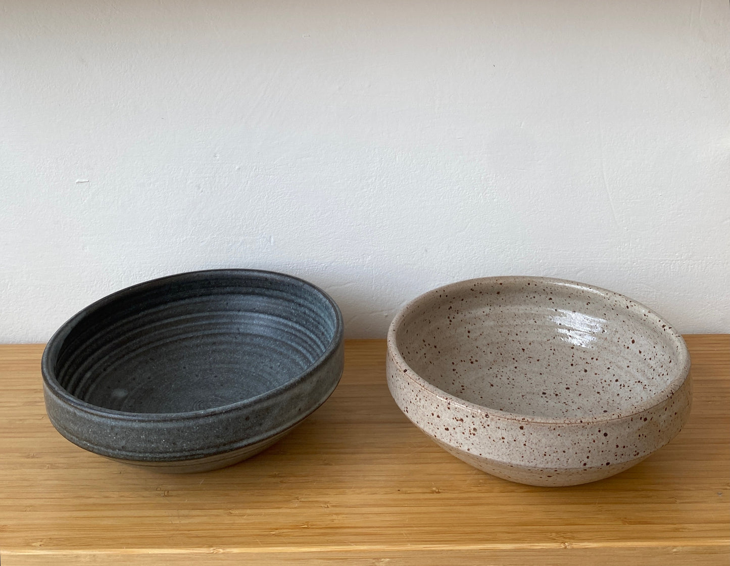 Midnight Blue & Flecked Pasta Bowl