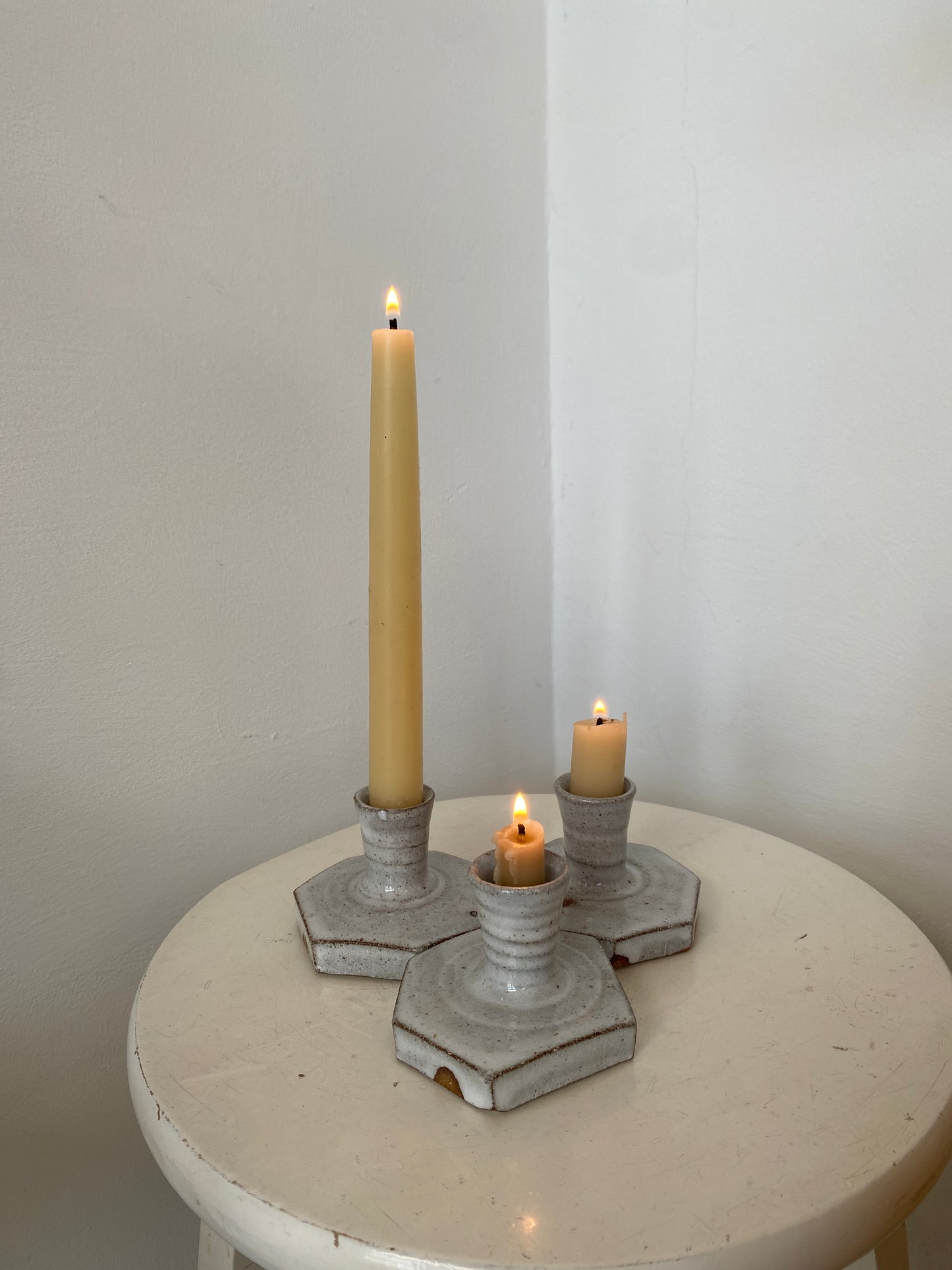 Trio of Candleholders