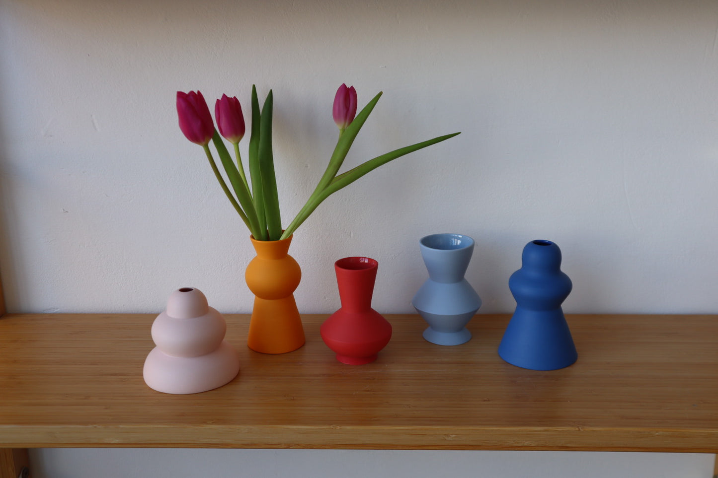 Coloured Bud Vases
