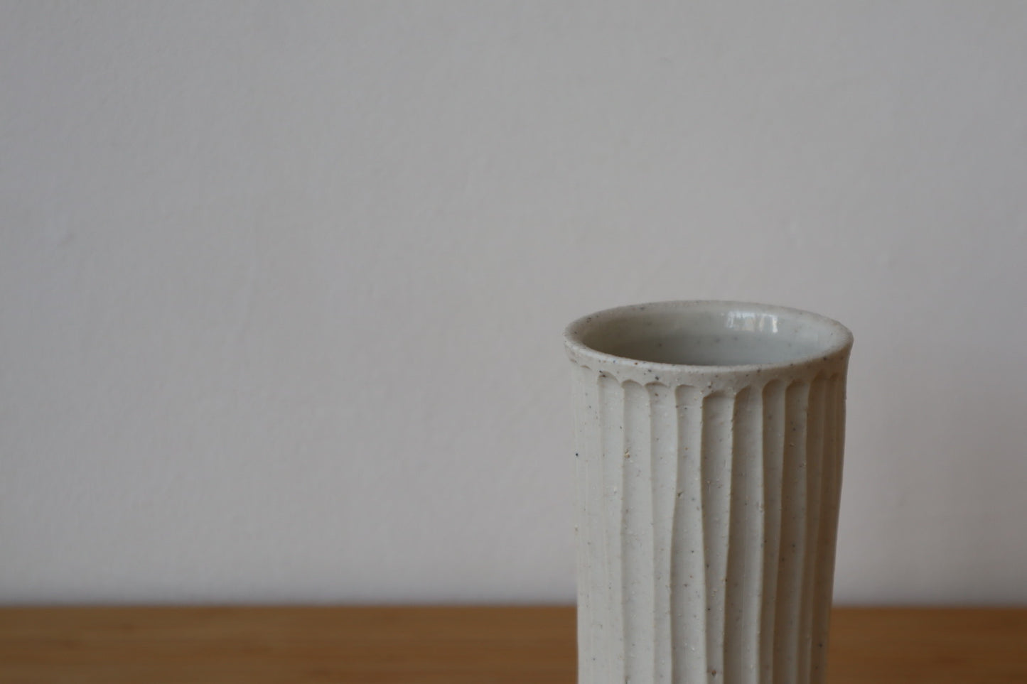 Porcelain Fluted Vase