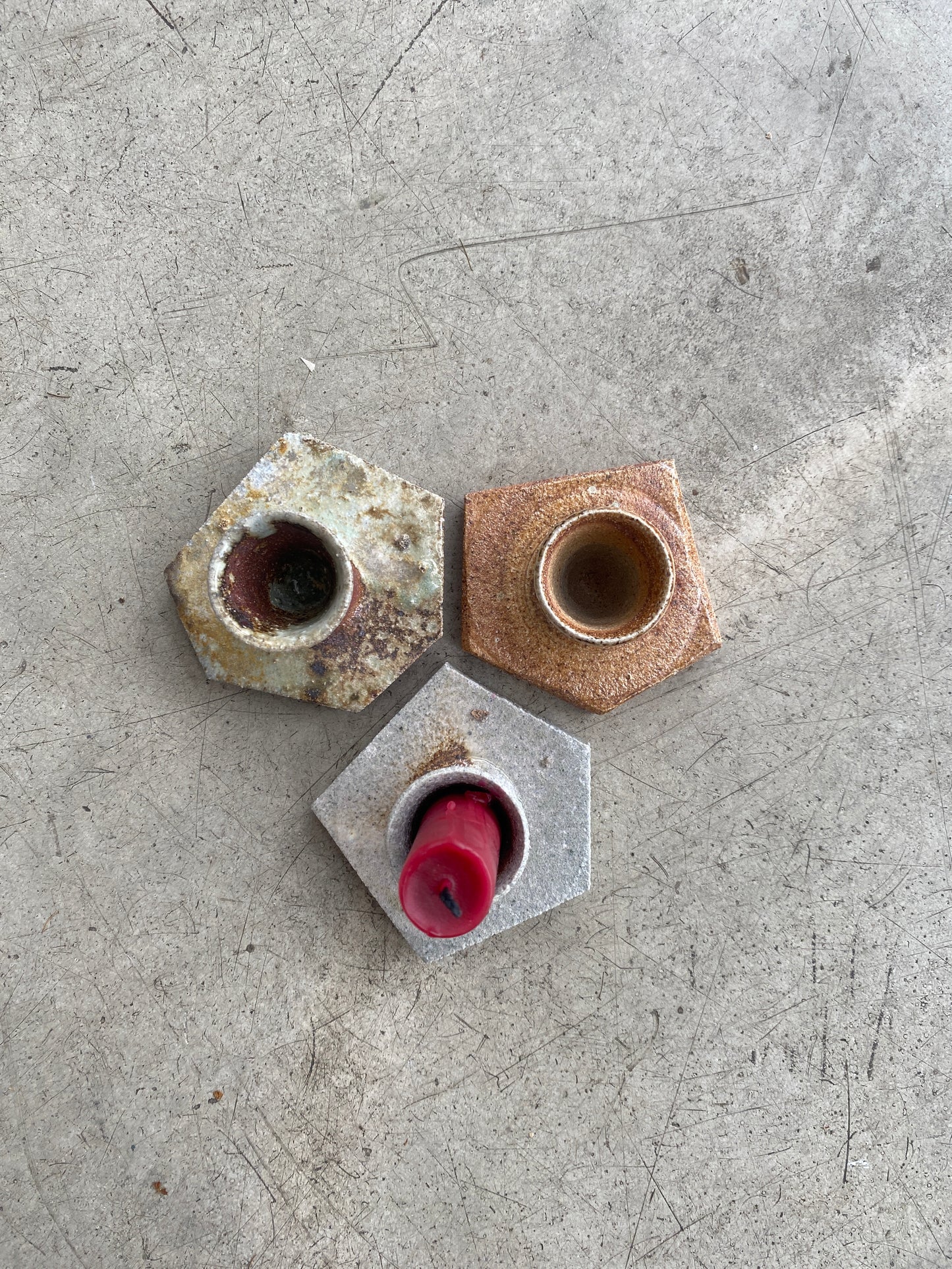 Candlestick Holder Trio