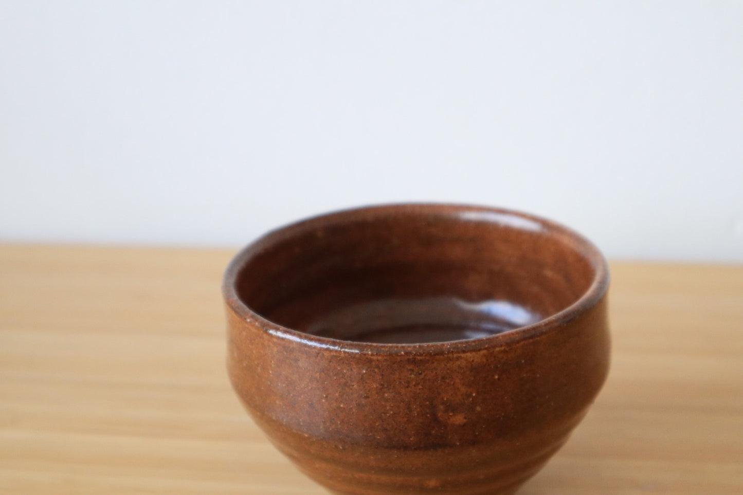 Rust And White Coffee Bowl