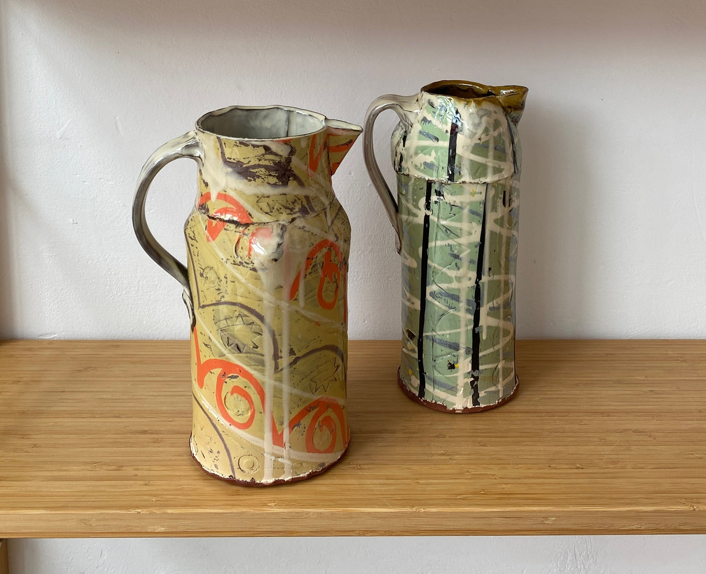 Large Patterned Jugs