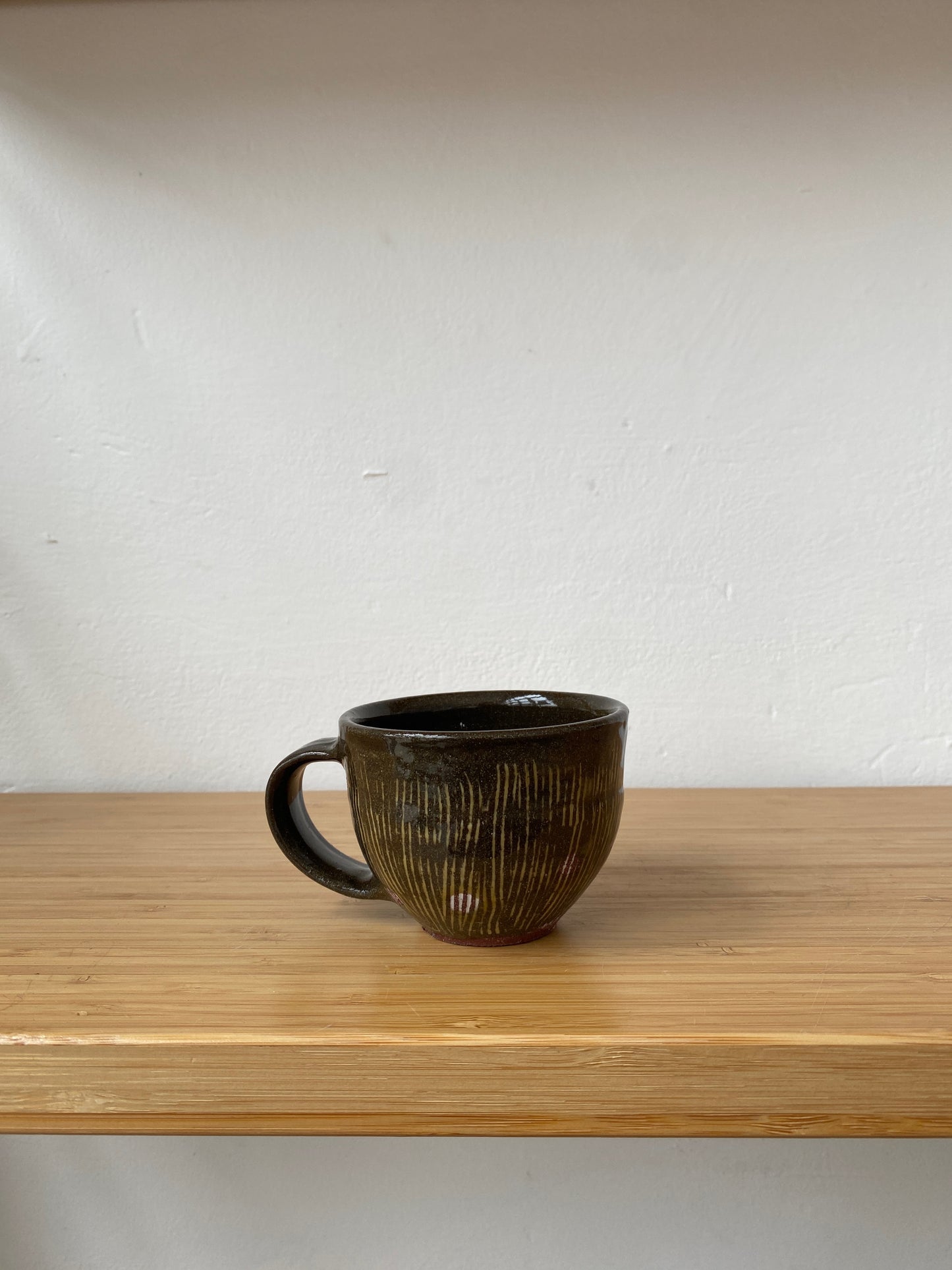 Carved Slip Espresso Mug