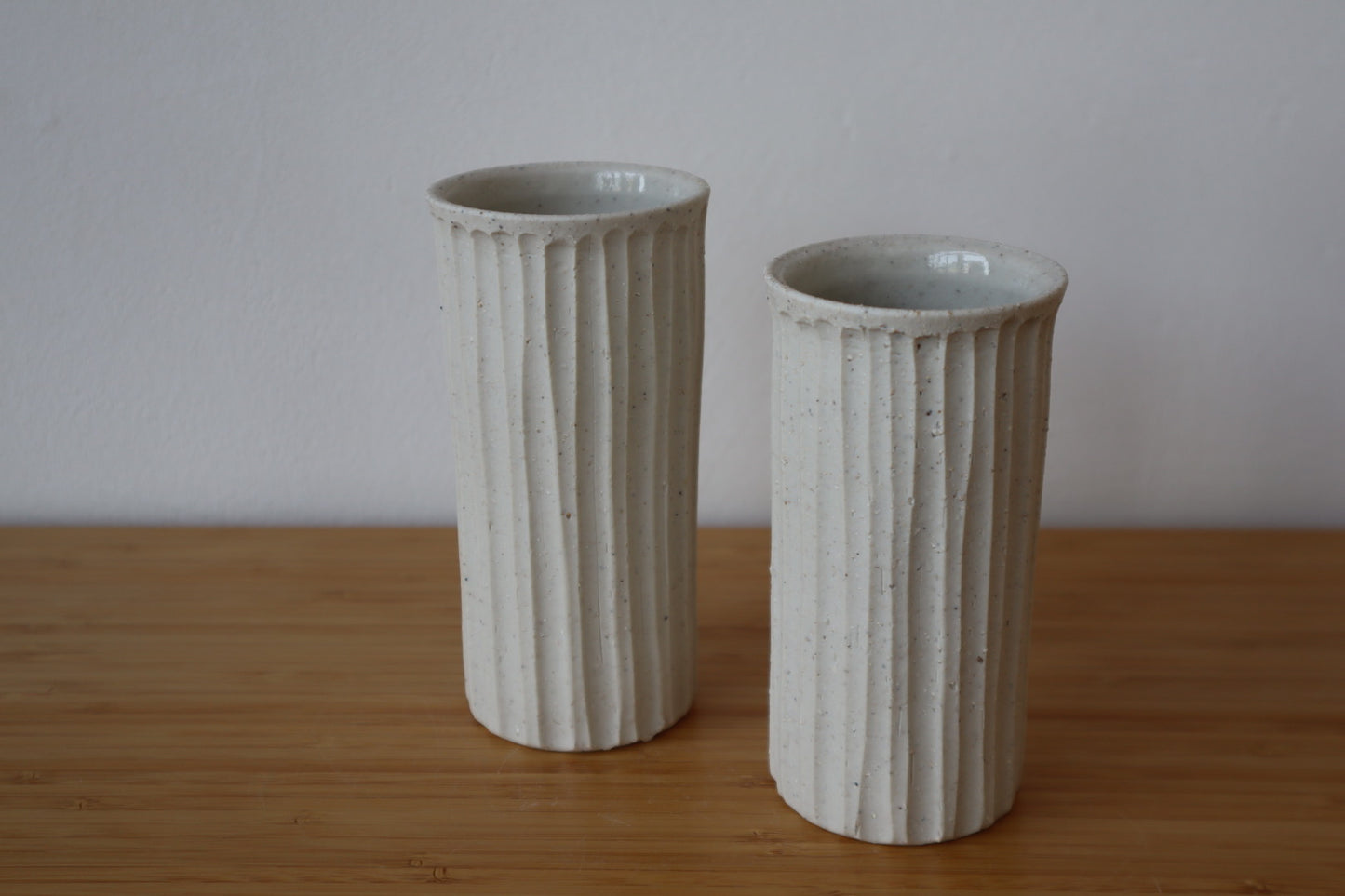 Porcelain Fluted Vase