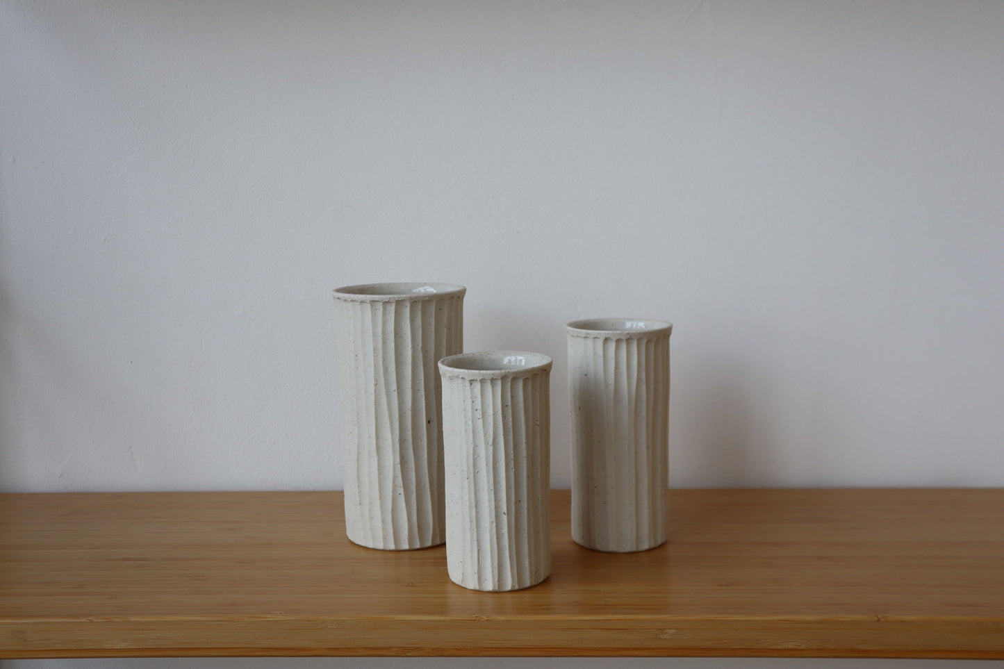Porcelain Fluted Vase