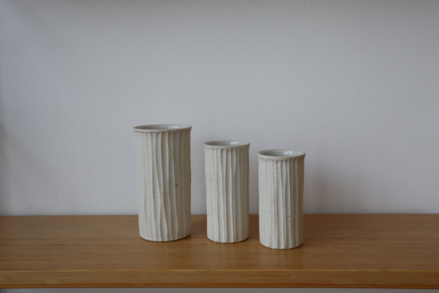 Porcelain Fluted Vase