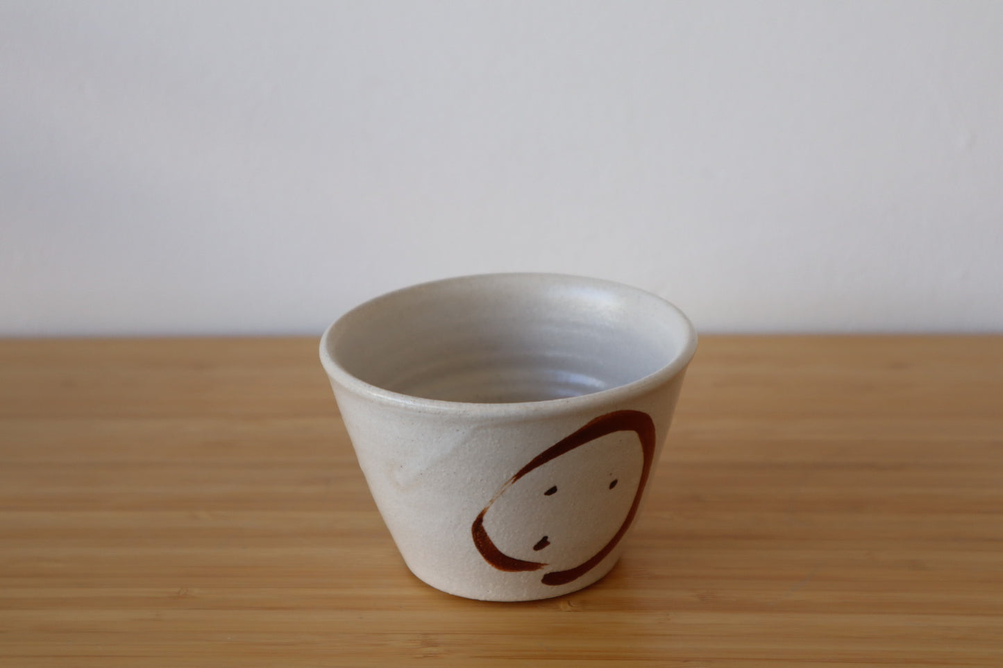 Rust And White Coffee Cups