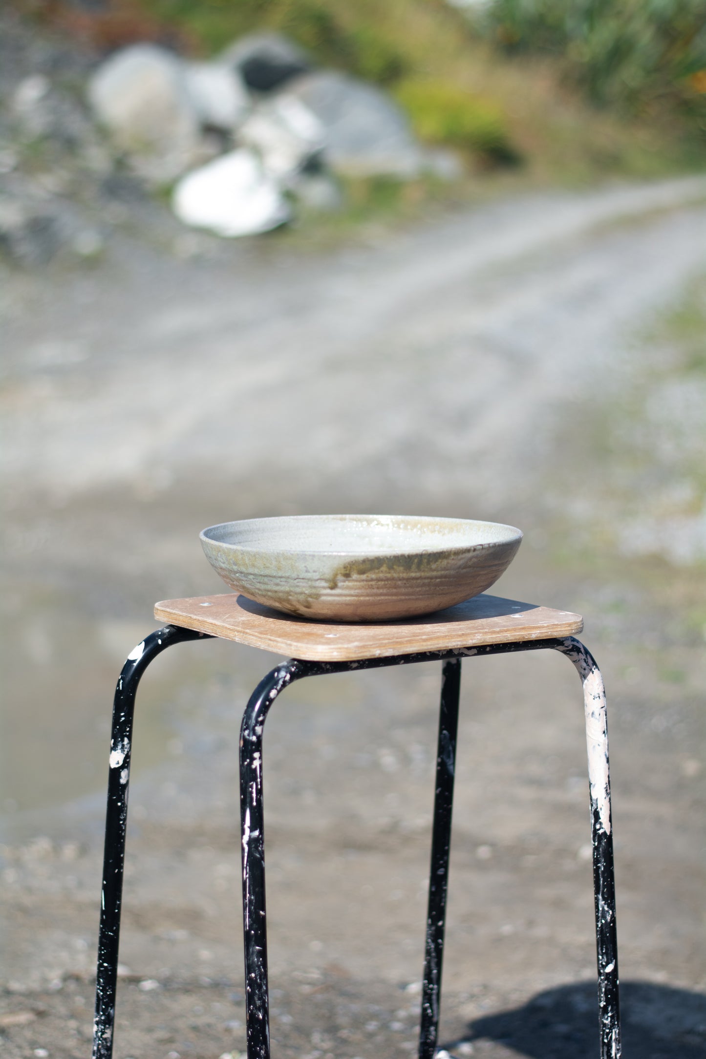Soda Fired Serving Bowl