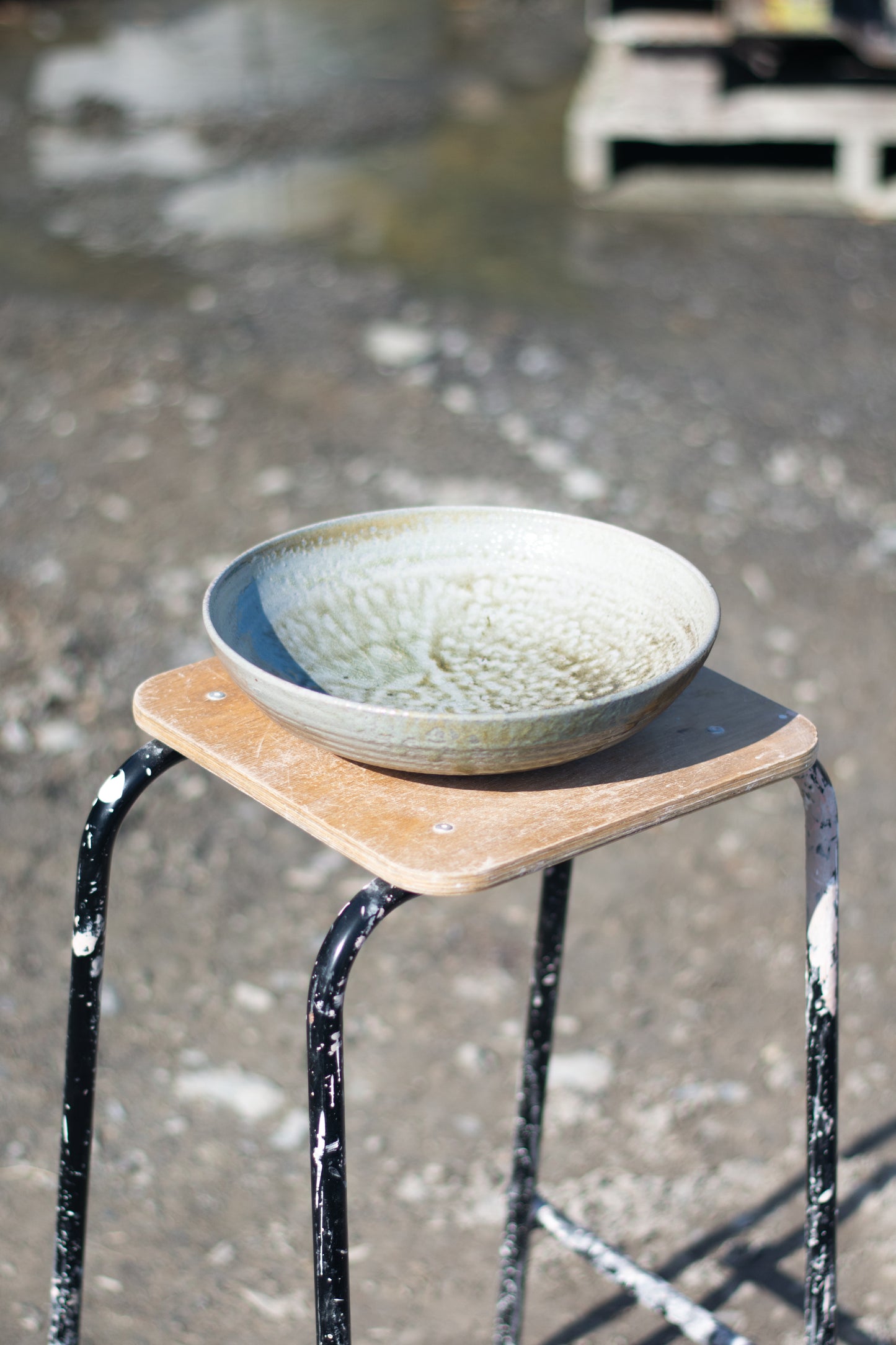 Soda Fired Serving Bowl