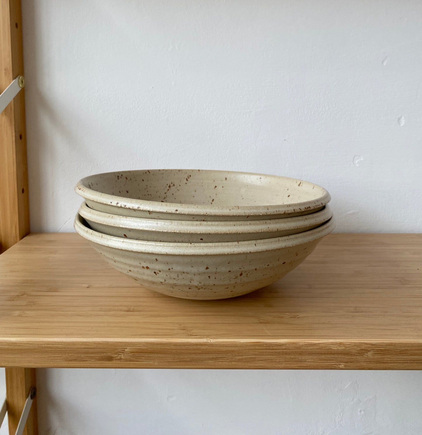 Flecked Cream Pasta Bowl