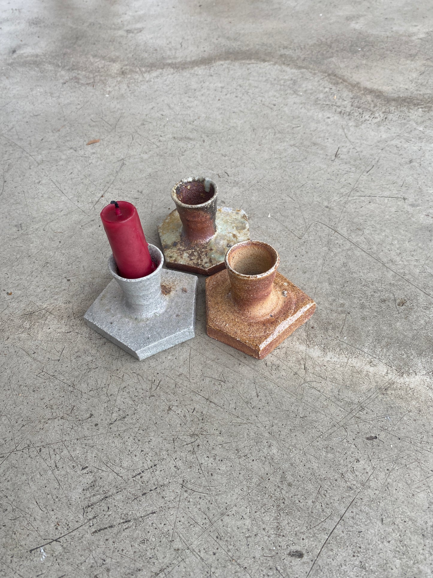 Candlestick Holder Trio