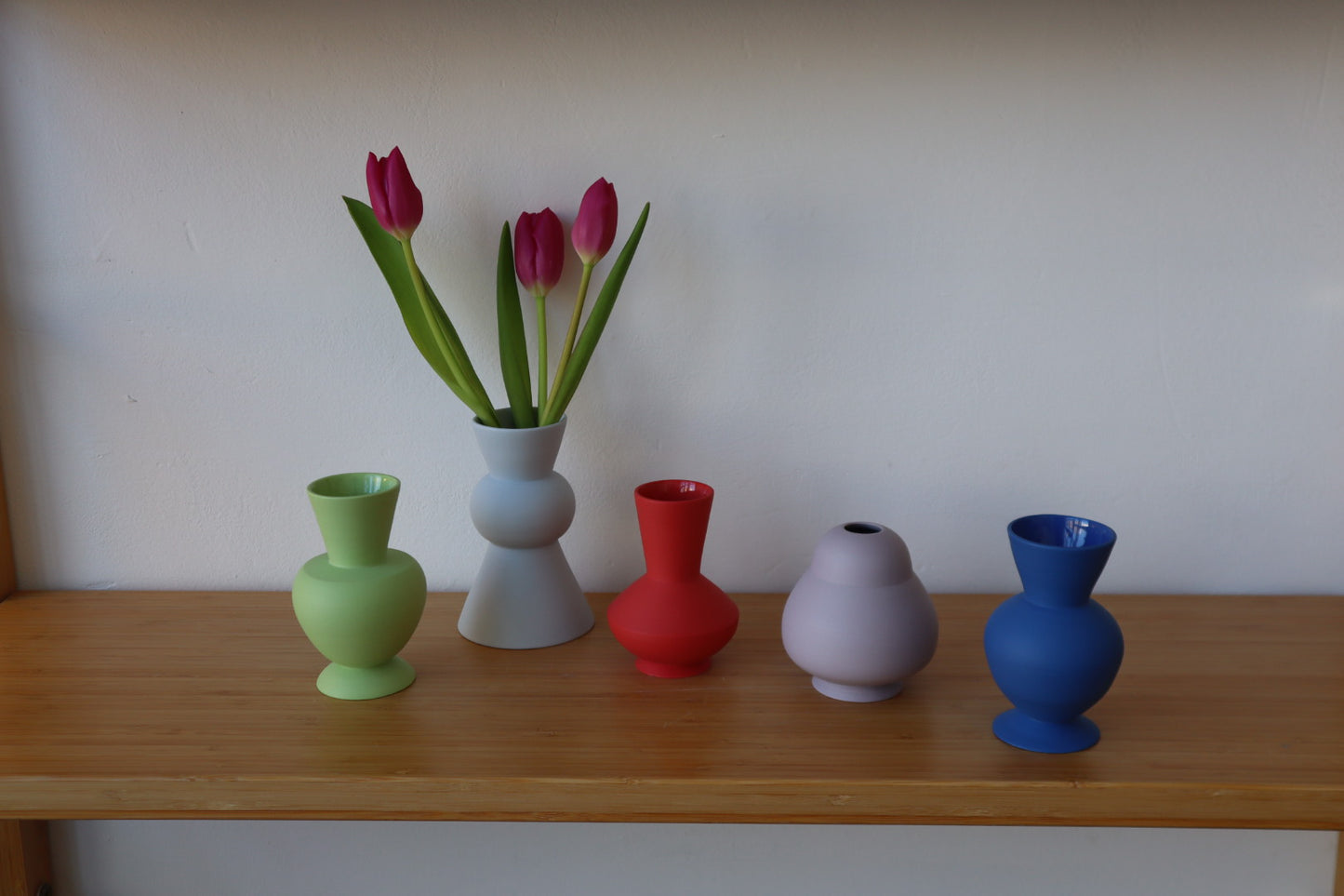 Coloured Bud Vases
