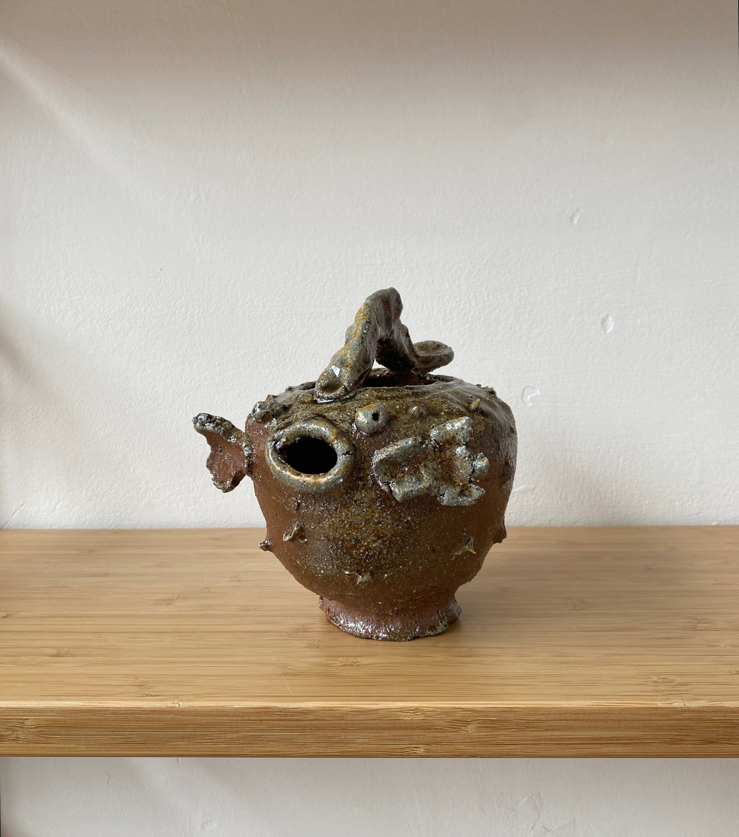 Large Wood Fired Puffer Fish Pourer