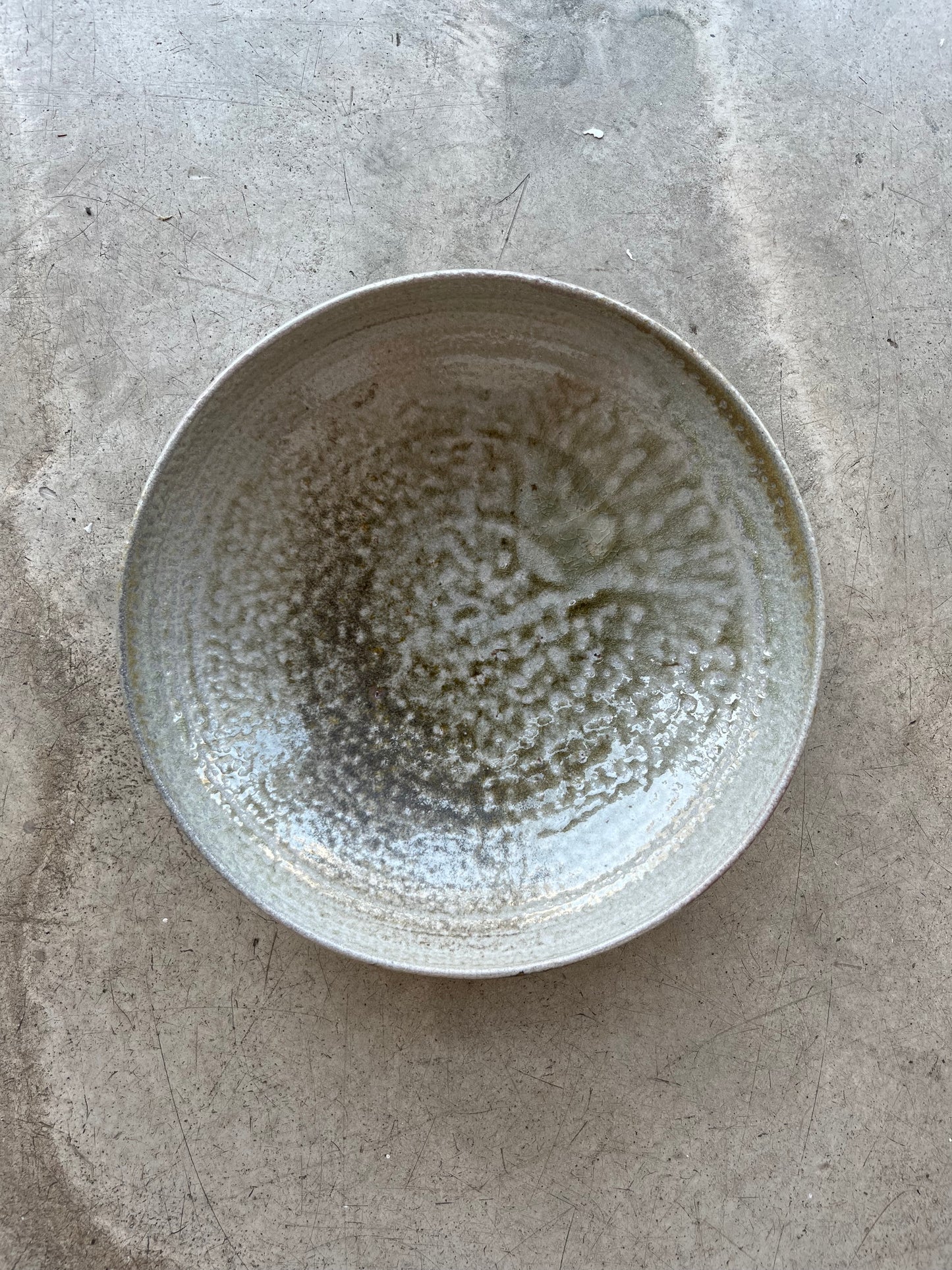 Soda Fired Serving Bowl
