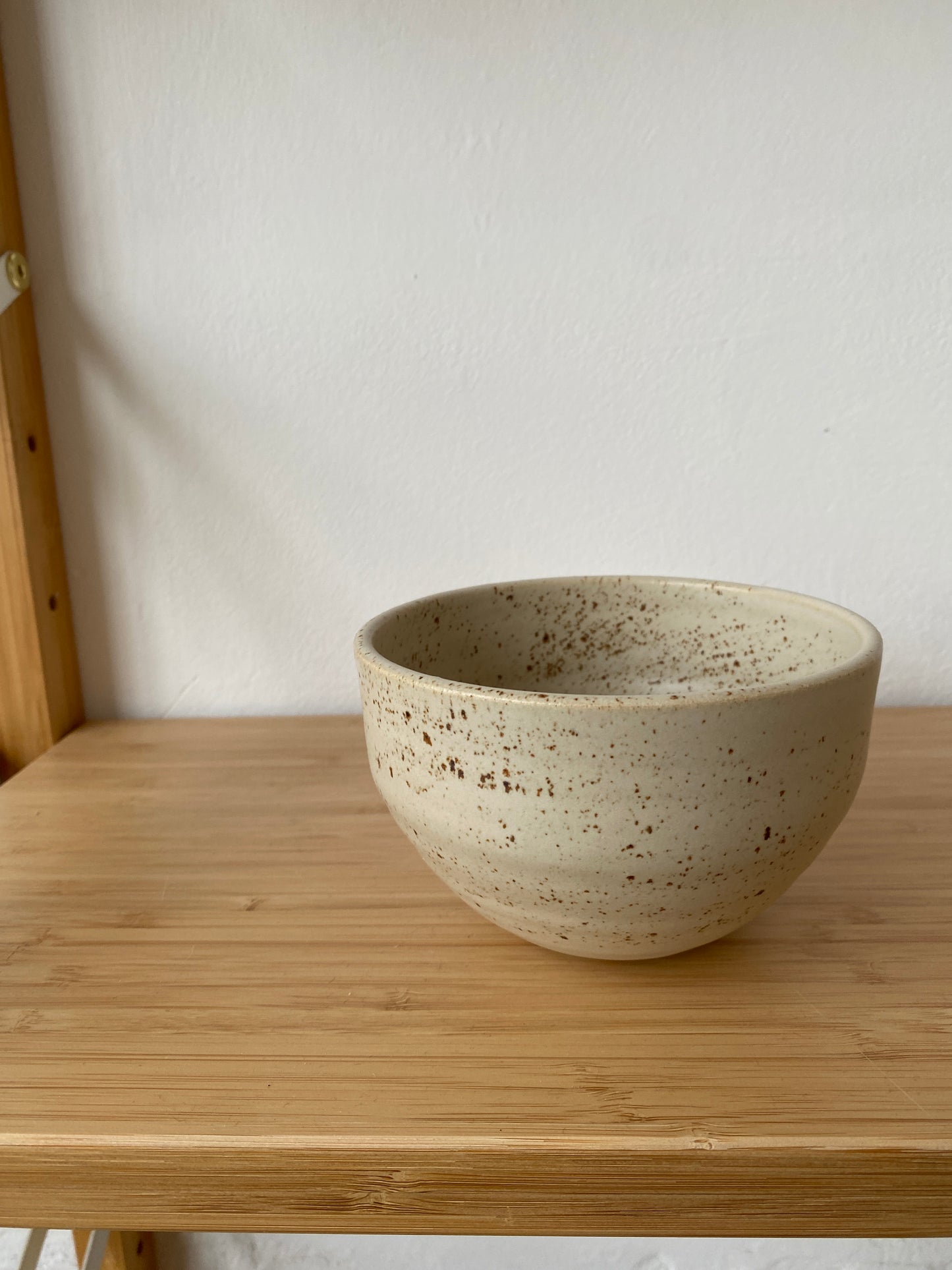 Flecked Cream Porridge Bowl