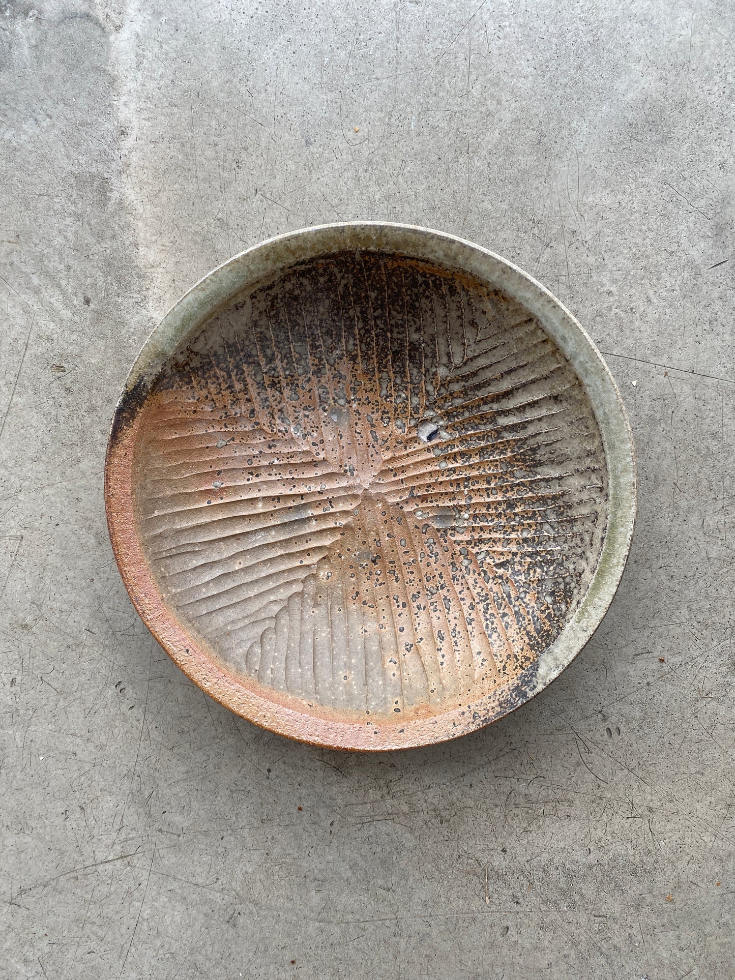 Large Carved Bowl