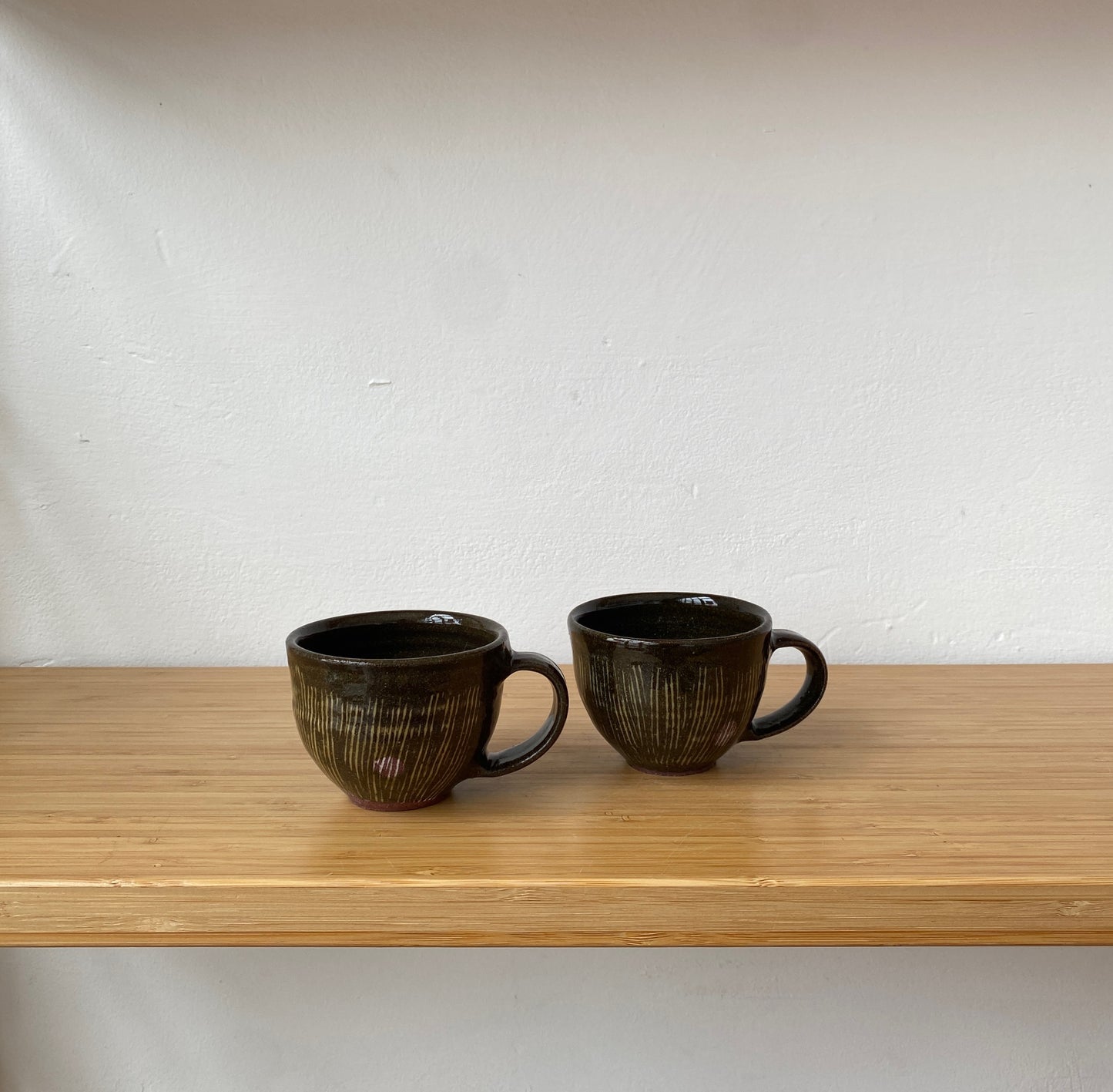 Carved Slip Espresso Mug