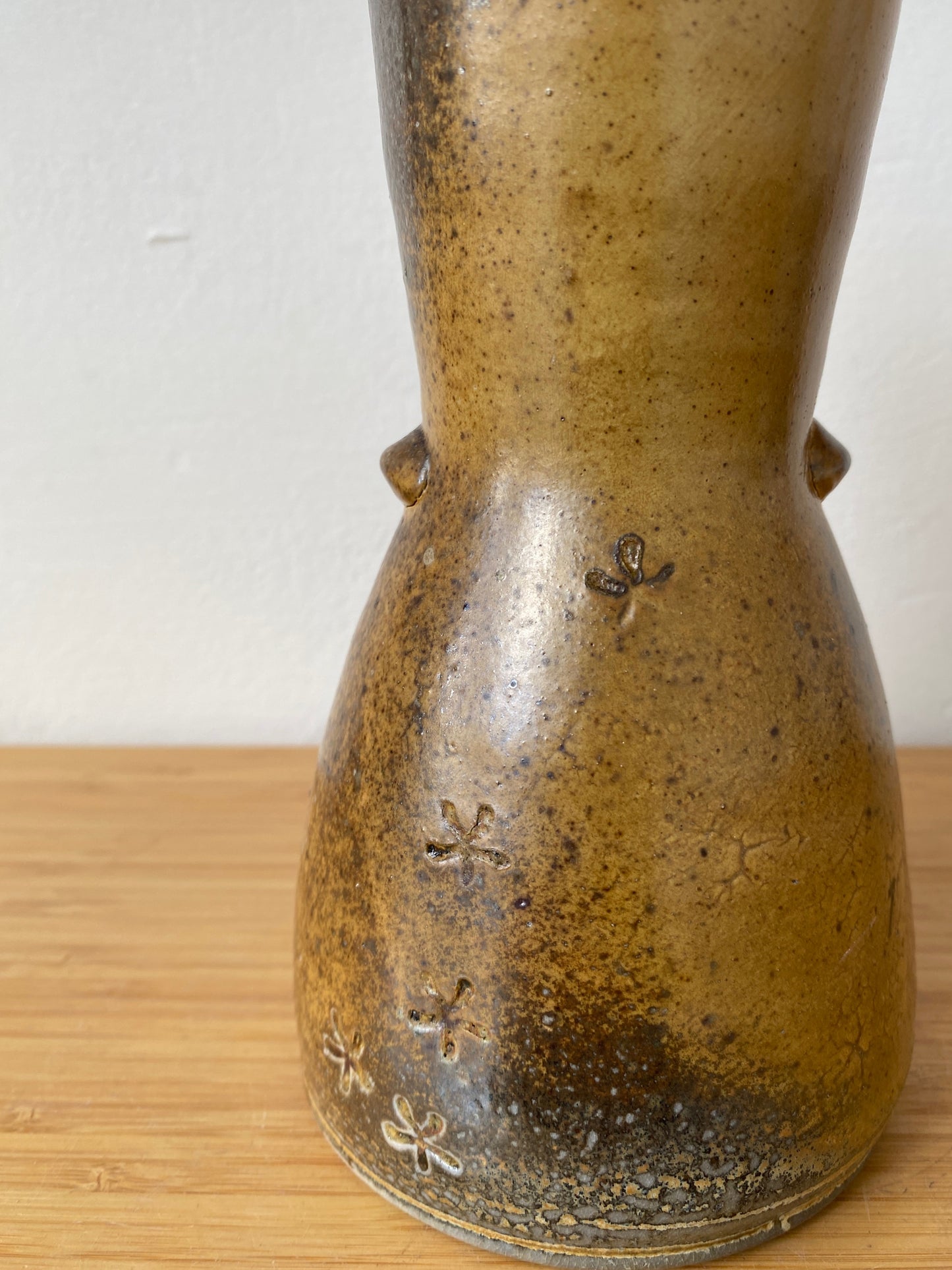 Wood Fired Soda Vase with Lugs