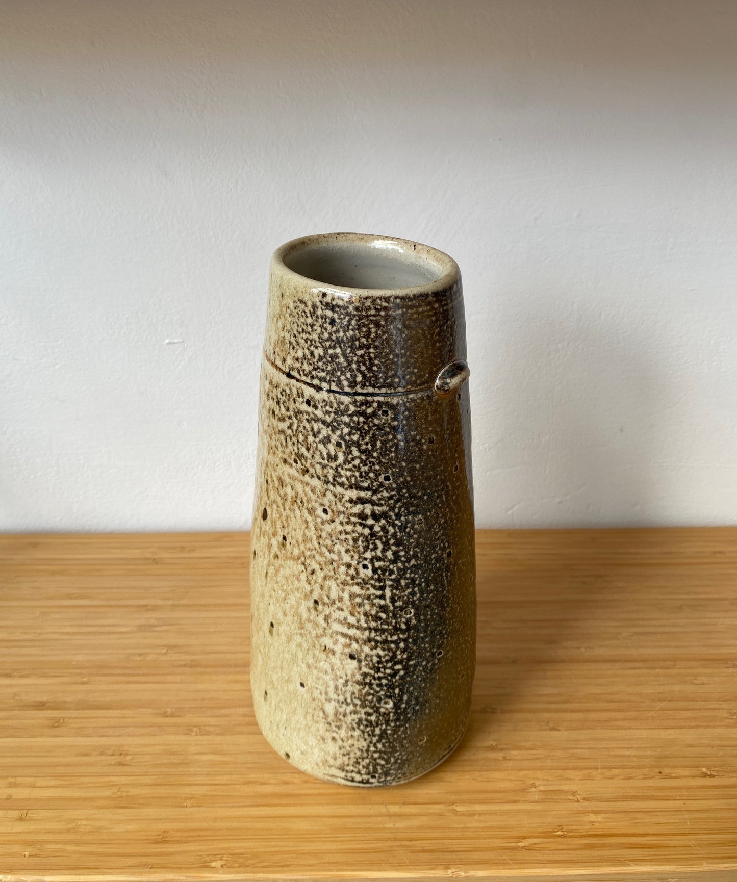 Wood Fired Vase with Tiny Lugs