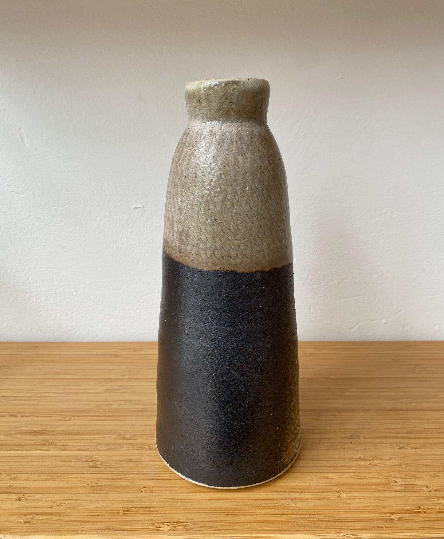 Wood Fired Black Slip Vase
