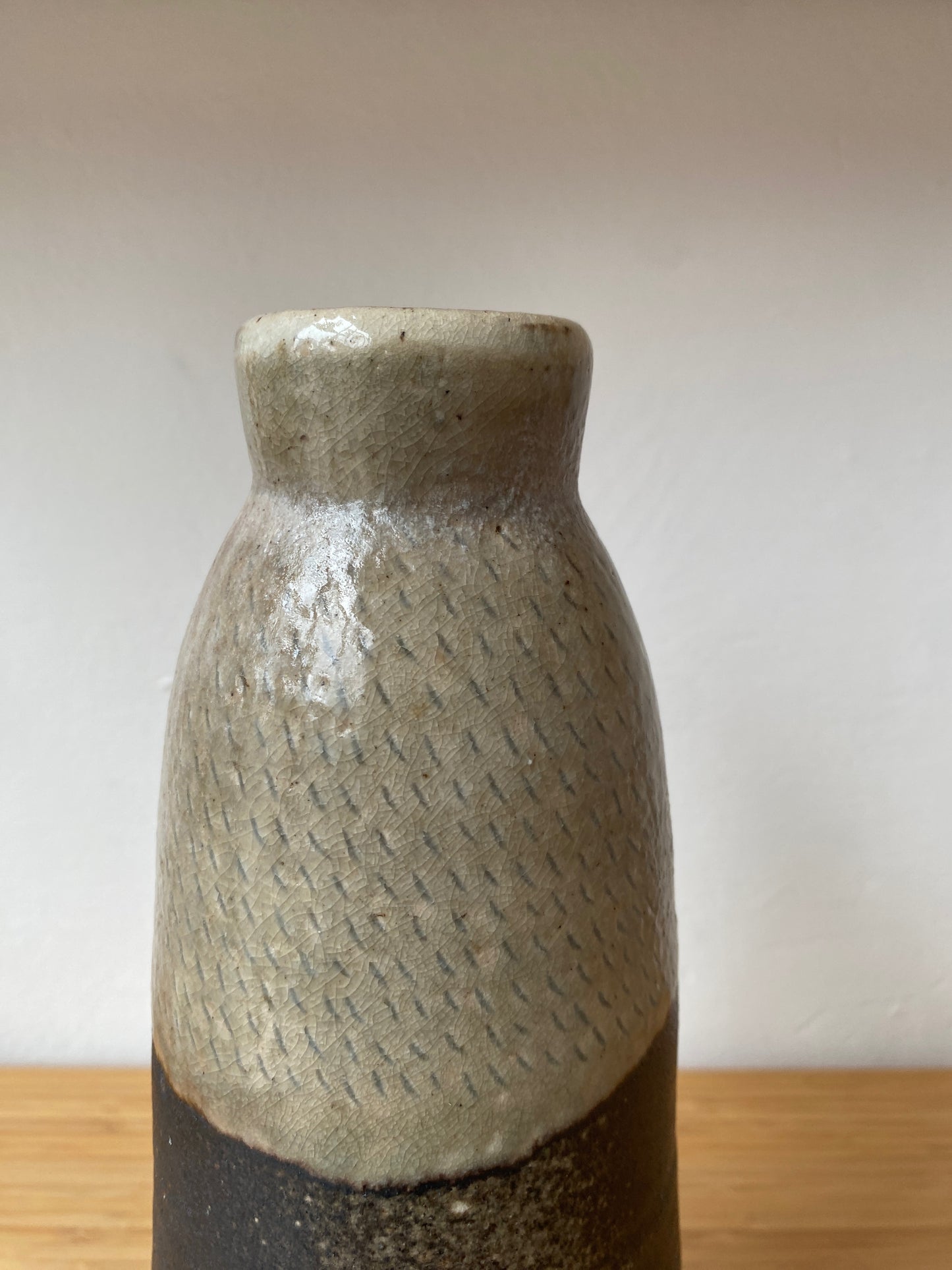Wood Fired Black Slip Vase