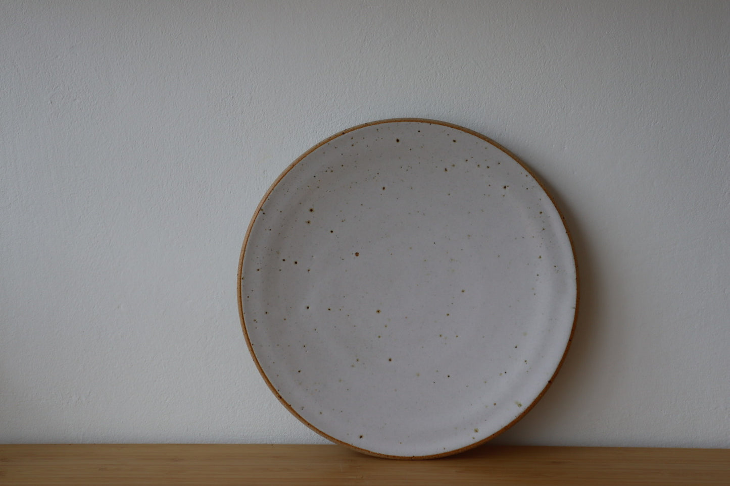 Flecked White Plate