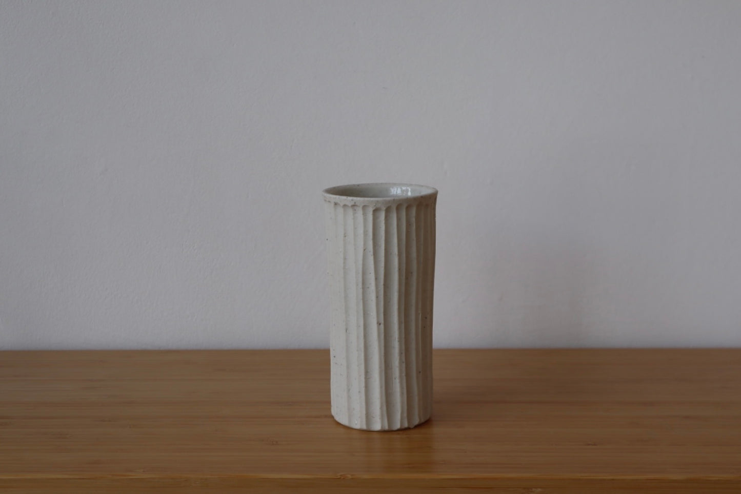 Porcelain Fluted Vase