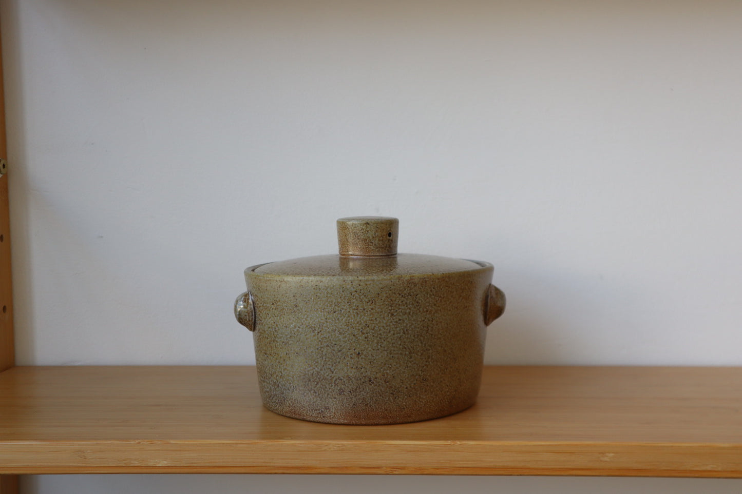 Salt Fired Lidded Casserole Pot