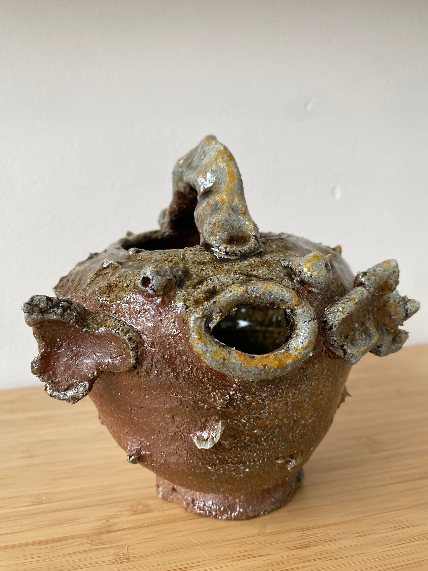 Large Wood Fired Puffer Fish Pourer