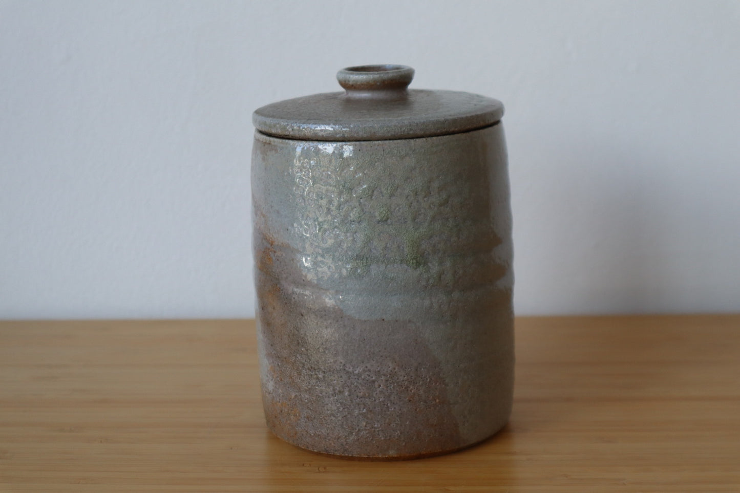 Soda Fired Lidded Jars