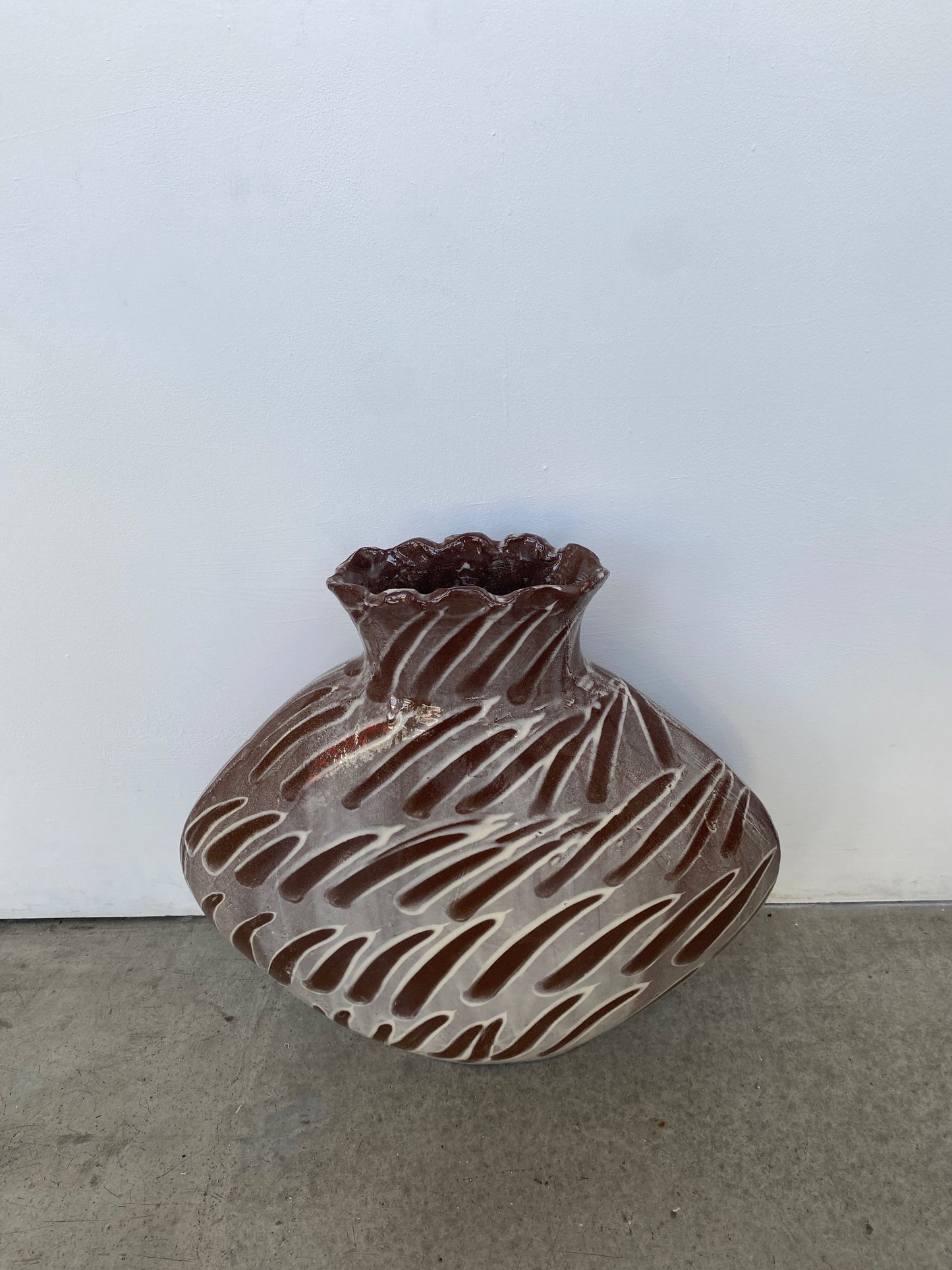 Large Curved Vase
