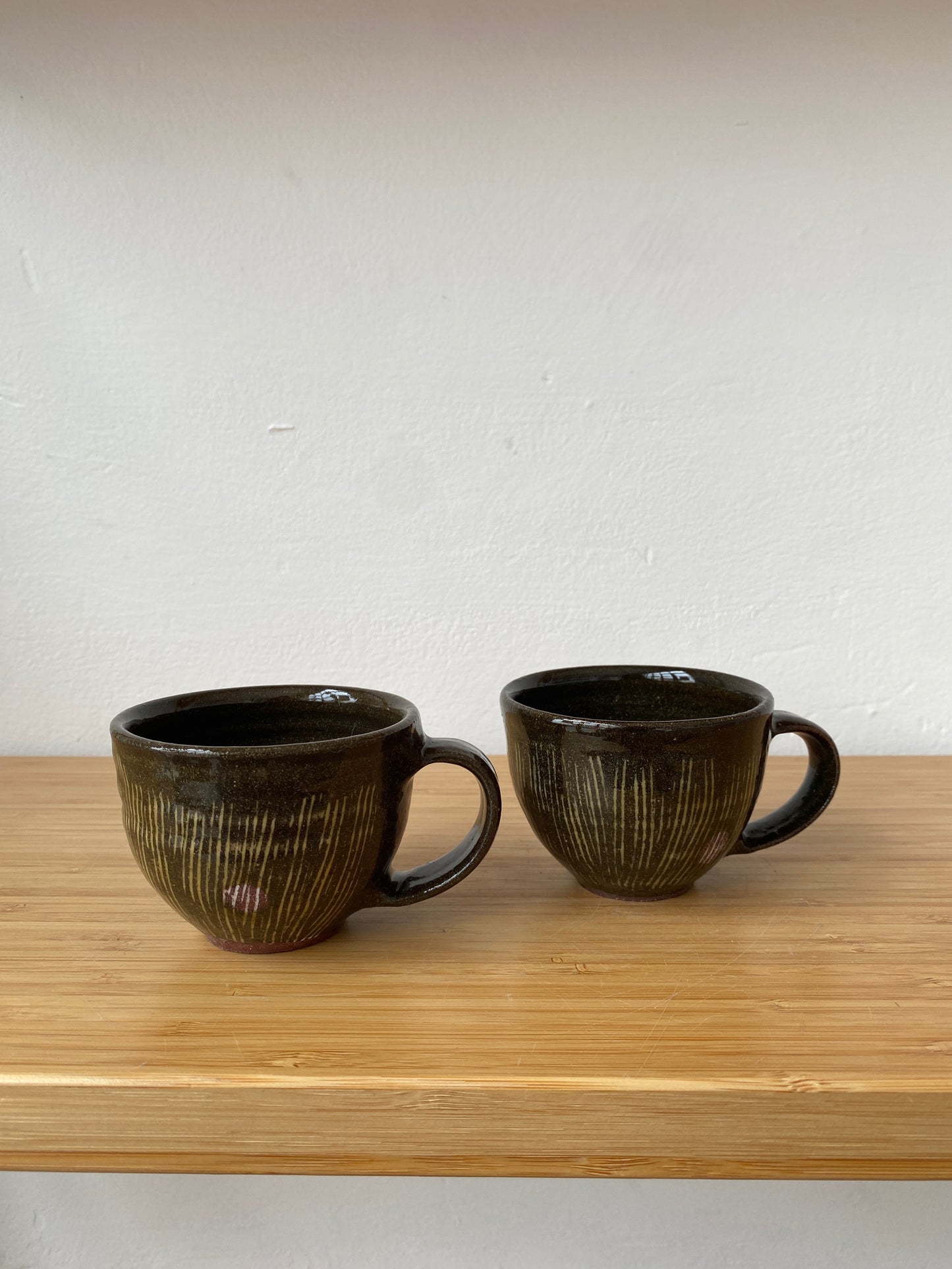 Carved Slip Espresso Mug