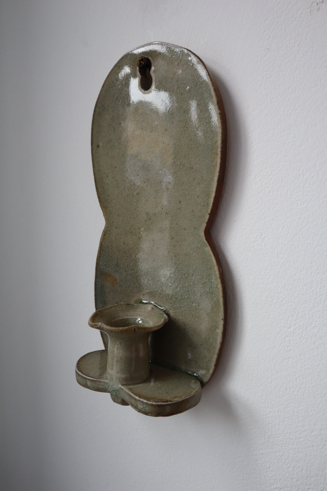 Celadon Candle Sconce